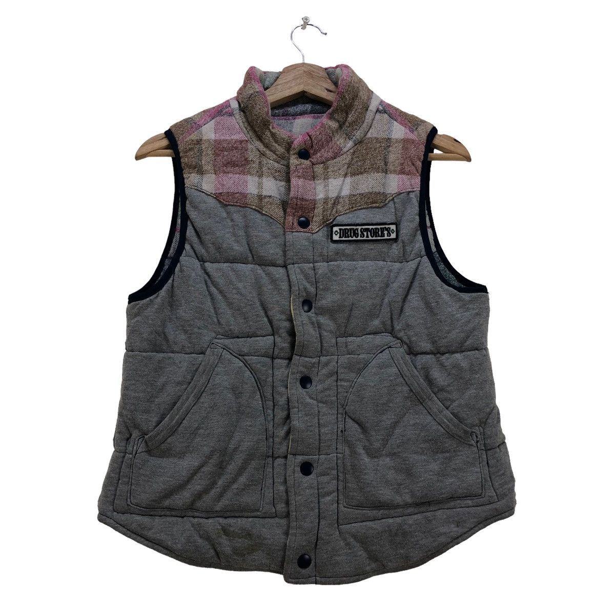 45rpm 🔥Japanese brand Drug Store Reversible Vest Jacket Size US S / EU 44-46 / 1 - 2 Thumbnail