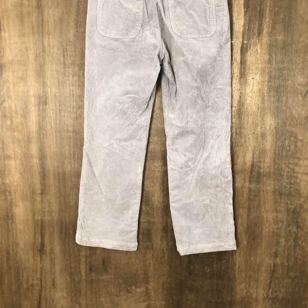 Japanese Brand De Button Grey Corduroi Casual Pants #6323 Size US 26 / EU 42 - 7 Thumbnail