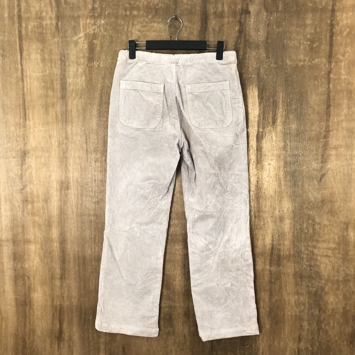 Japanese Brand De Button Grey Corduroi Casual Pants #6323 Size US 26 / EU 42 - 5 Thumbnail
