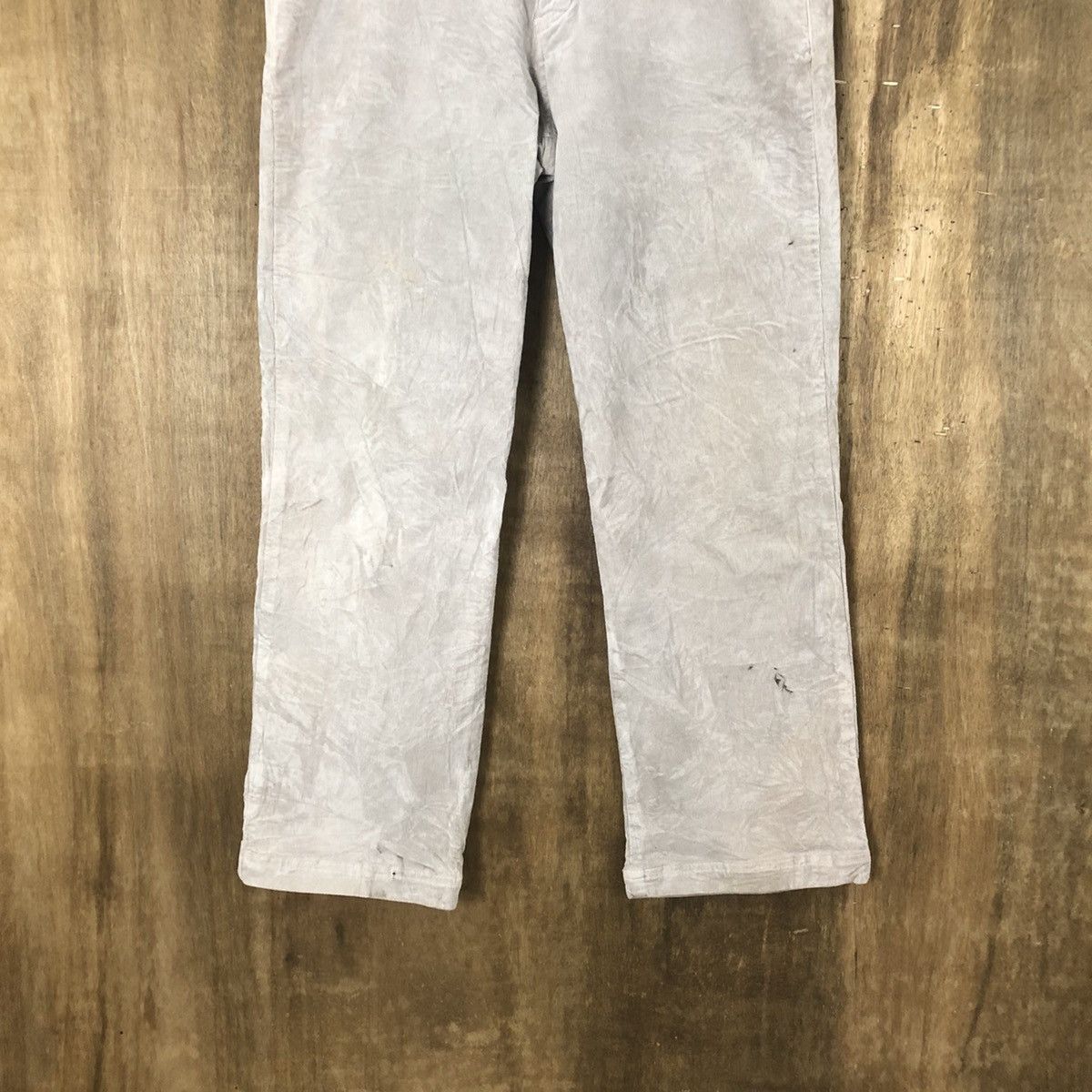 Japanese Brand De Button Grey Corduroi Casual Pants #6323 Size US 26 / EU 42 - 3 Thumbnail