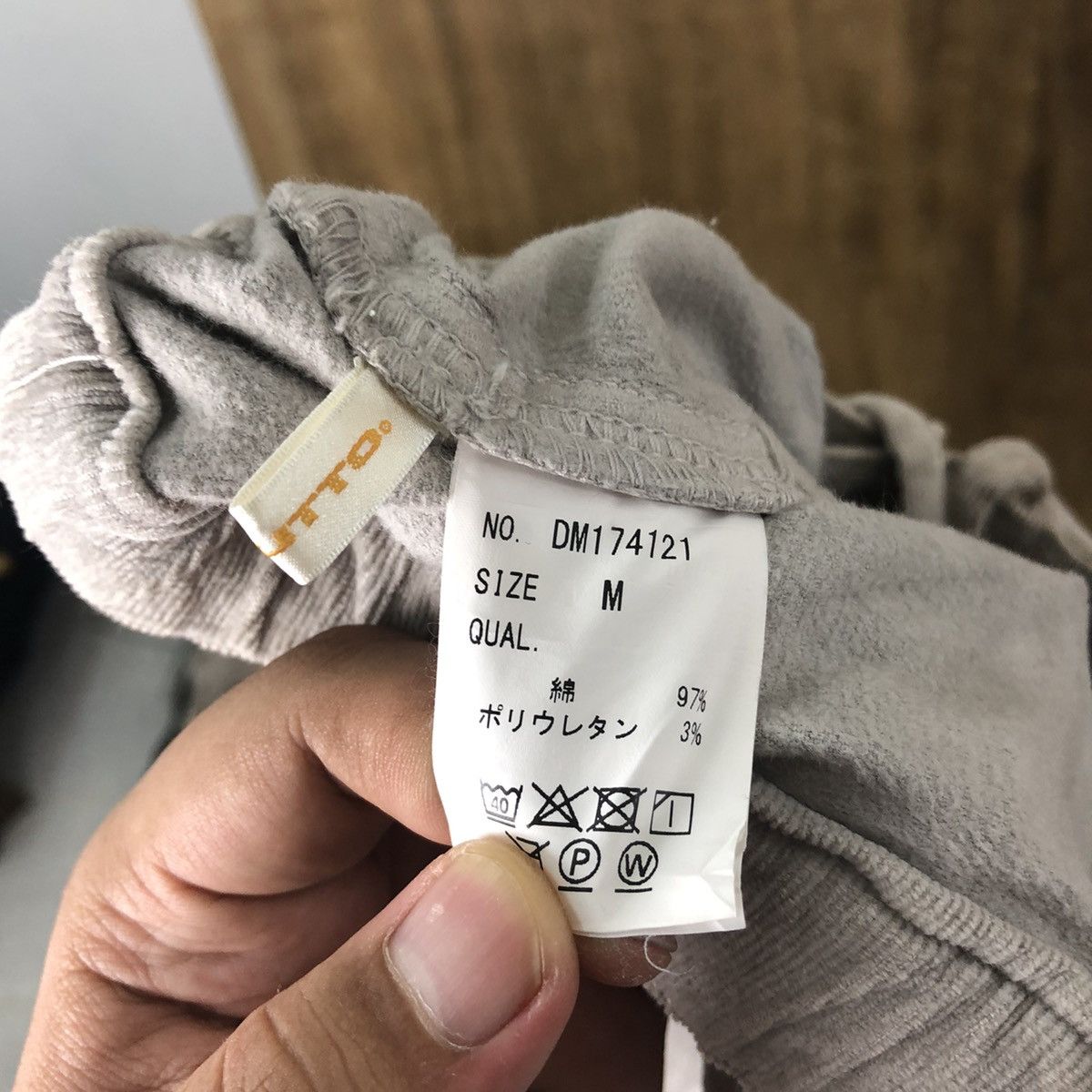 Japanese Brand De Button Grey Corduroi Casual Pants #6323 Size US 26 / EU 42 - 10 Thumbnail