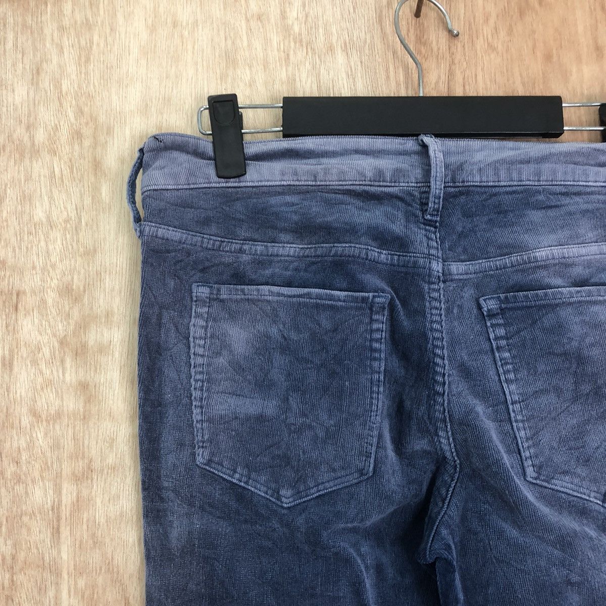 Japanese Brand Earth Econology Dark Blue Corduroy Casual pants #6203 Size US 29 - 10 Thumbnail