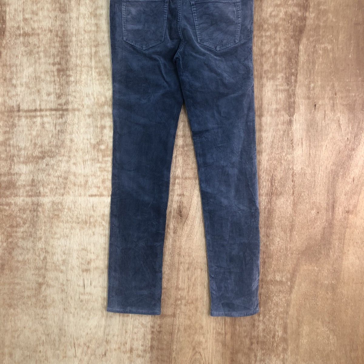 Japanese Brand Earth Econology Dark Blue Corduroy Casual pants #6203 Size US 29 - 9 Thumbnail
