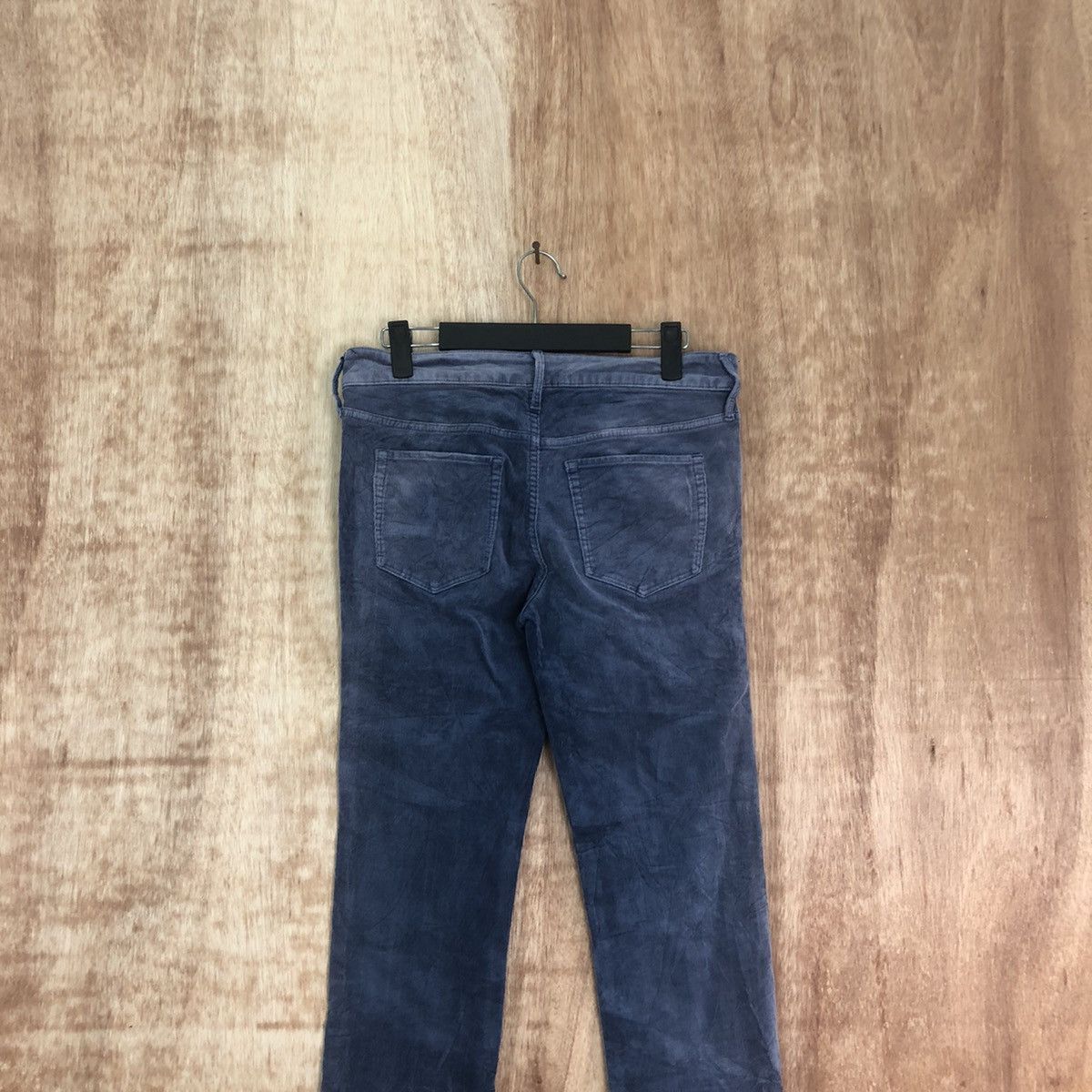 Japanese Brand Earth Econology Dark Blue Corduroy Casual pants #6203 Size US 29 - 8 Thumbnail