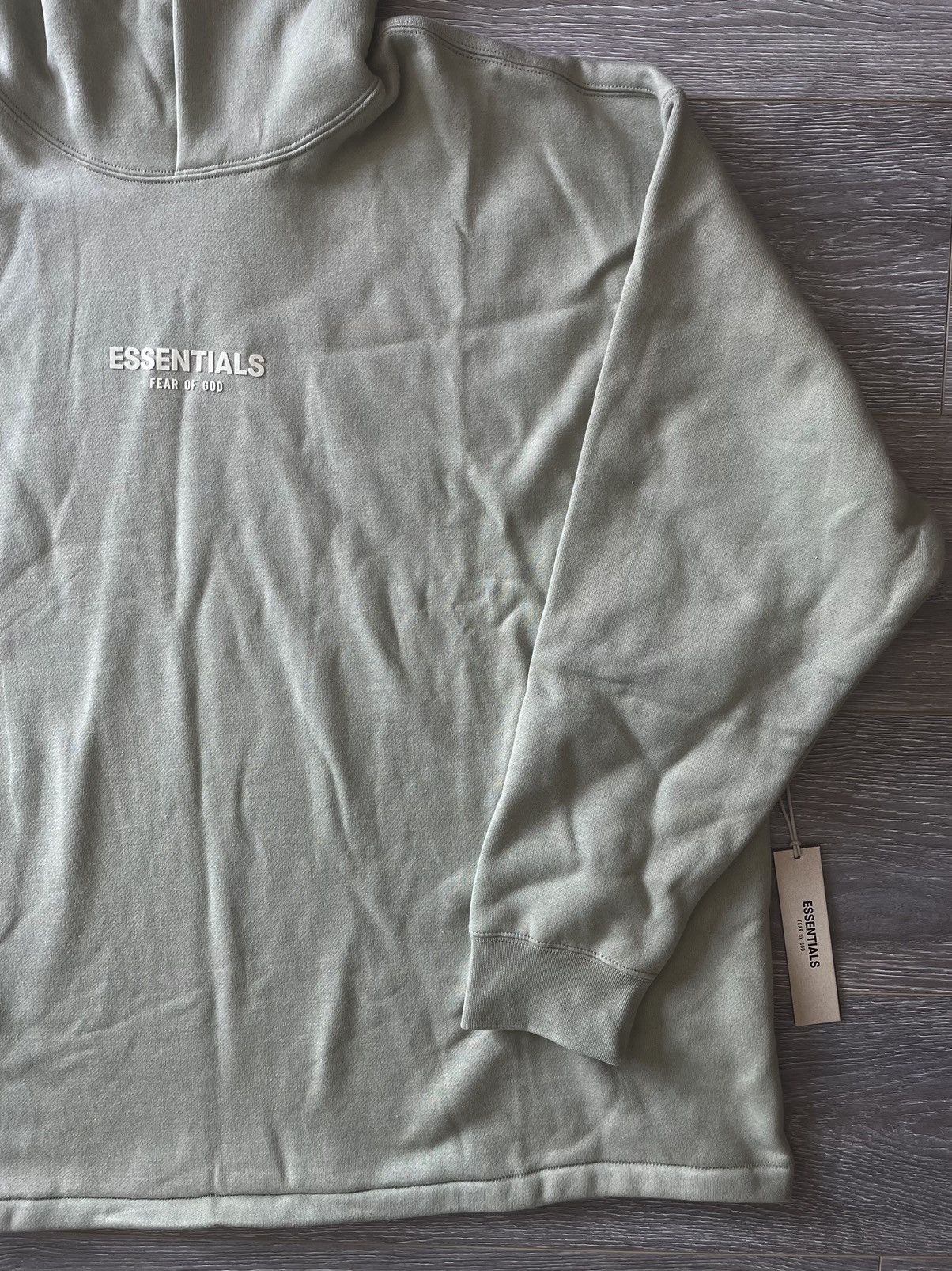 Fear of God Fear of God Essentials Sea Foam Relaxed Hoodie Size US XL / EU 56 / 4 - 3 Thumbnail