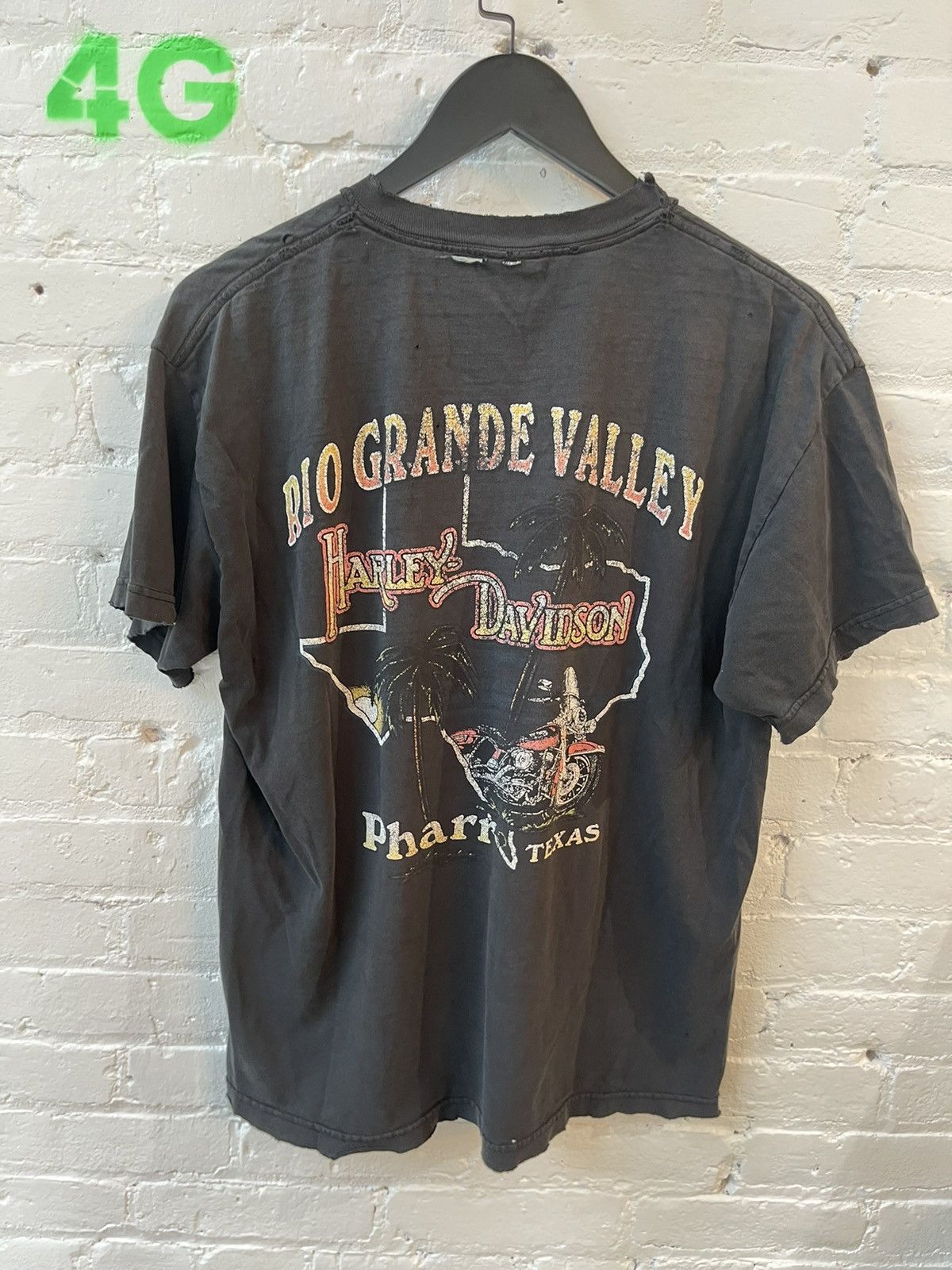 Harley Davidson × Vintage Vintage 90s THRASHED HARLEY DAVIDSON LOGO SHIRT Size US L / EU 52-54 / 3 - 9 Thumbnail