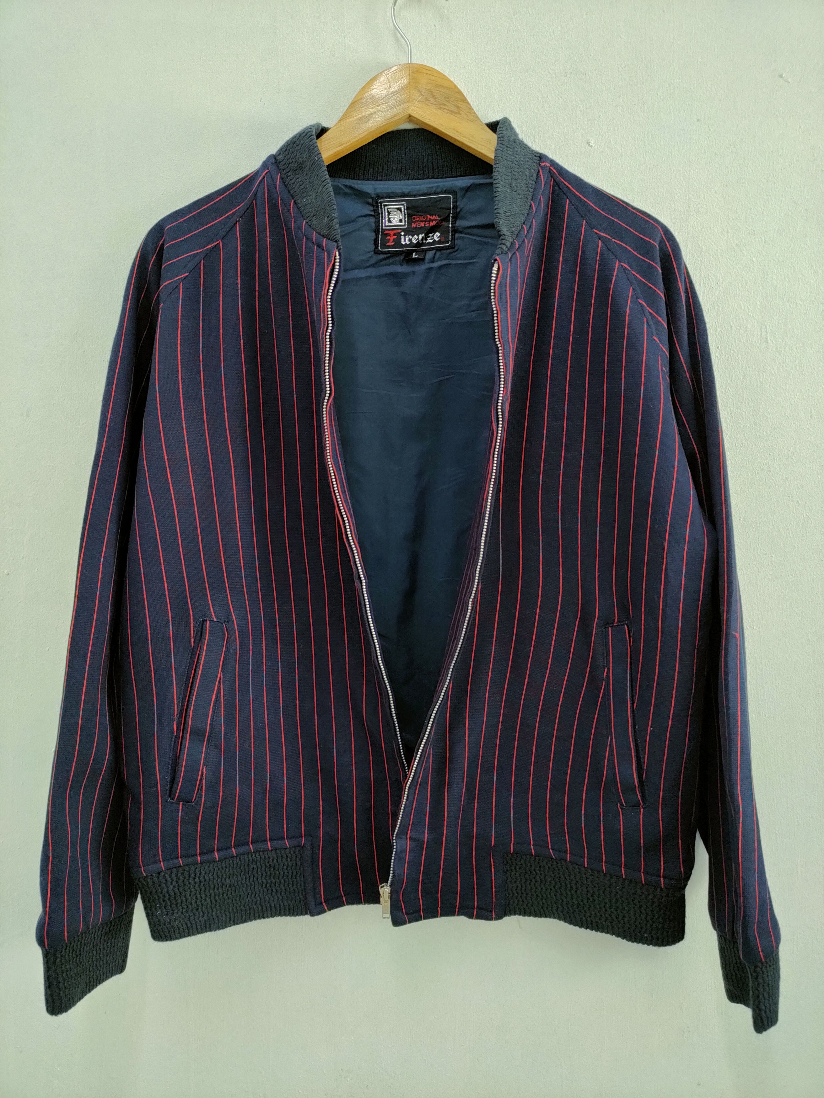 Firenze FIRENZE STRIPE VARSITY JACKET / STREETWEAR /TACTICAL JACKET Size US L / EU 52-54 / 3 - 6 Thumbnail