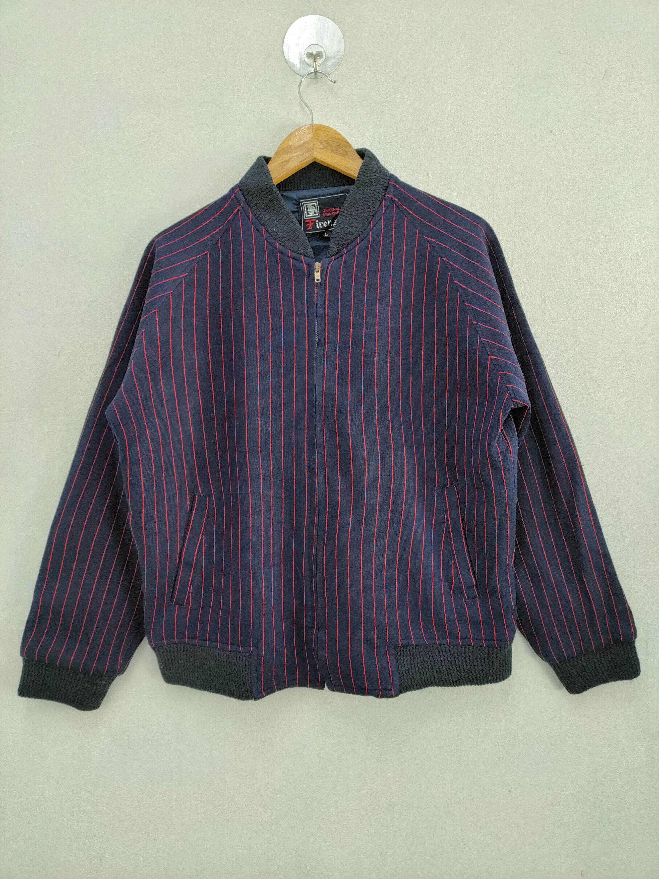 Firenze FIRENZE STRIPE VARSITY JACKET / STREETWEAR /TACTICAL JACKET Size US L / EU 52-54 / 3 - 1 Thumbnail