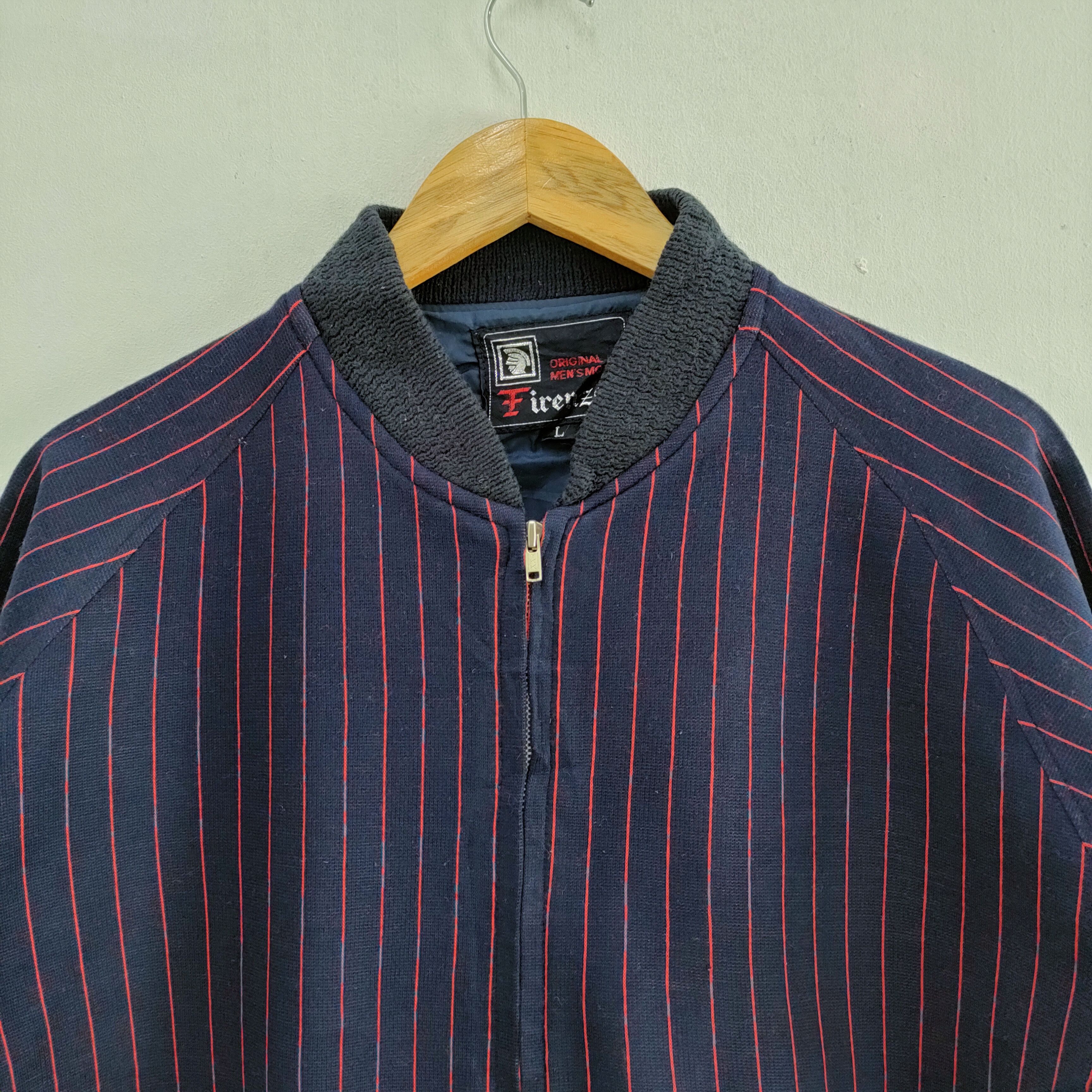 Firenze FIRENZE STRIPE VARSITY JACKET / STREETWEAR /TACTICAL JACKET Size US L / EU 52-54 / 3 - 2 Thumbnail