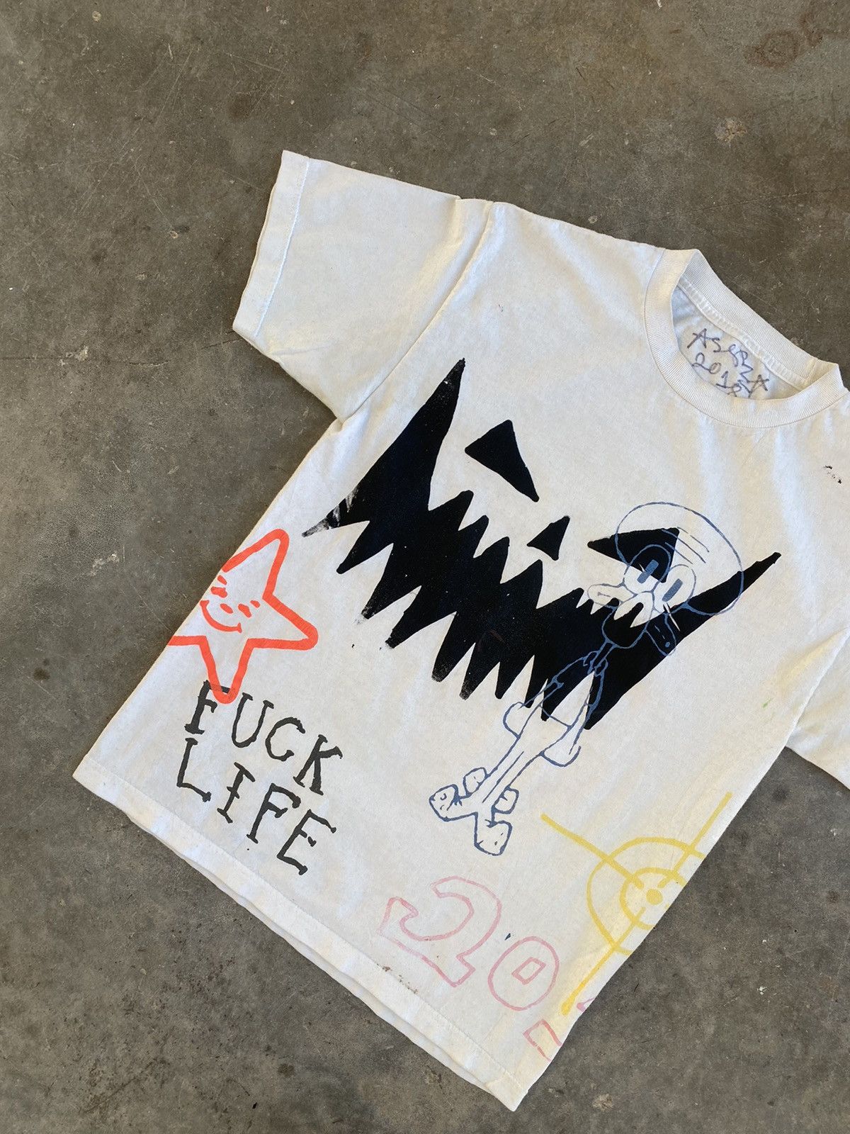 Asspizza Asspizza 2018 Tour Pumpkin Fuck Life Graffiti Tee Medium ❄️ Size US M / EU 48-50 / 2 - 2 Thumbnail