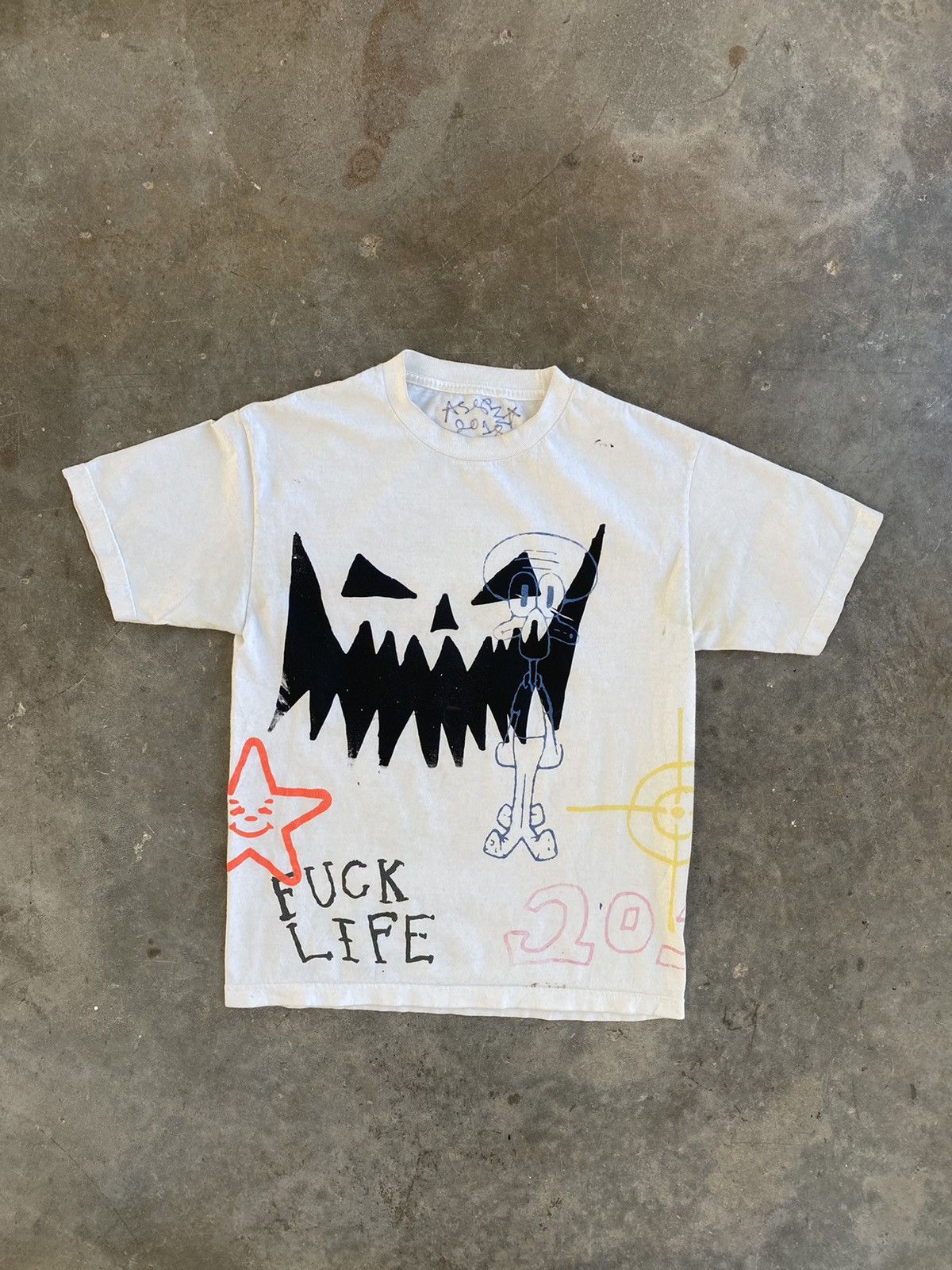 Asspizza Asspizza 2018 Tour Pumpkin Fuck Life Graffiti Tee Medium ❄️ Size US M / EU 48-50 / 2 - 1 Thumbnail