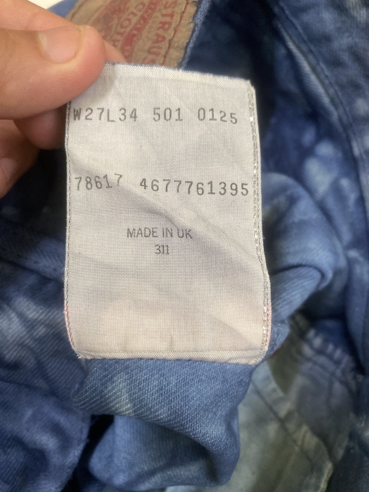 Levi's Vintage 90s Levi's 501 Tie Dye Denim Size US 28 / EU 44 - 17 Thumbnail