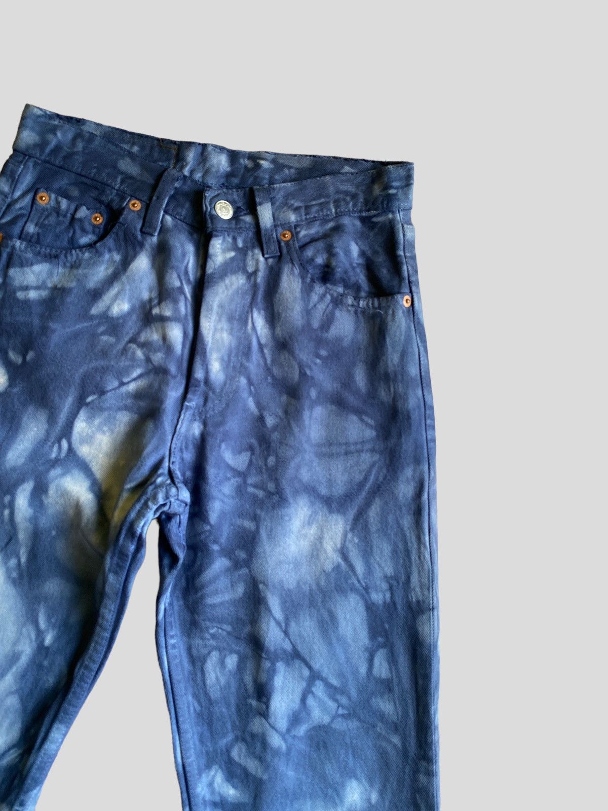 Levi's Vintage 90s Levi's 501 Tie Dye Denim Size US 28 / EU 44 - 5 Thumbnail