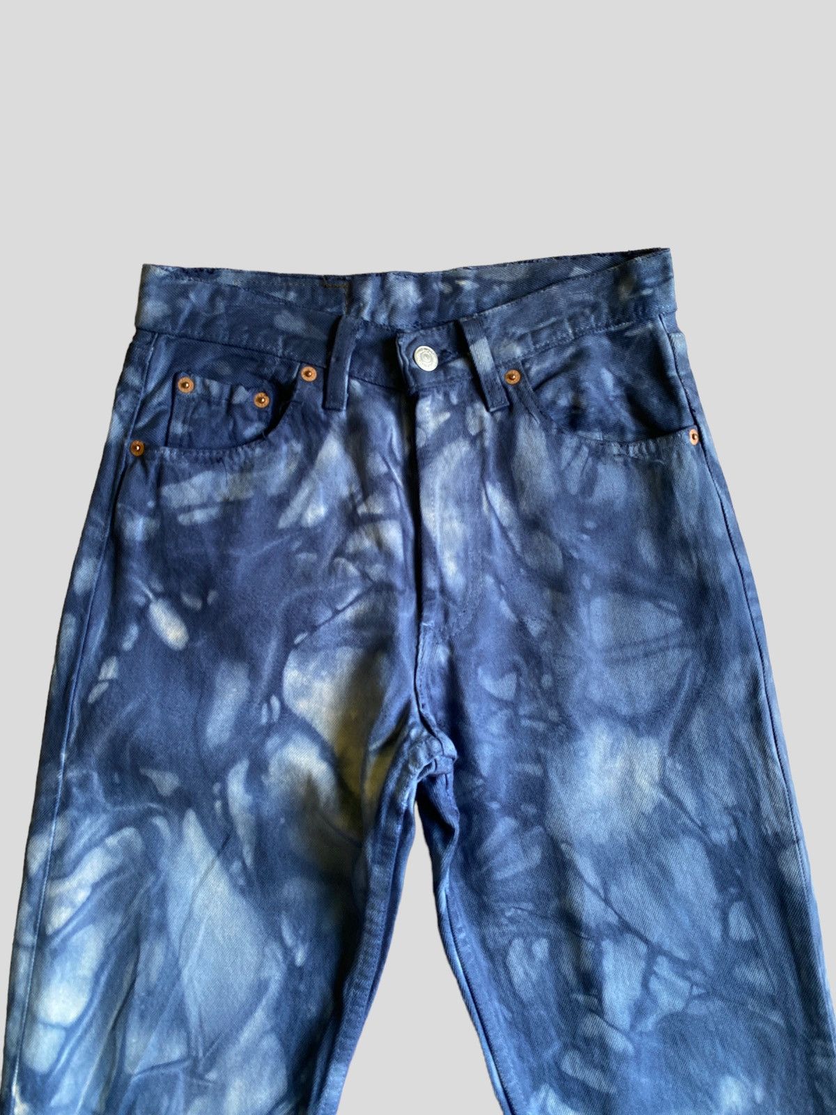 Levi's Vintage 90s Levi's 501 Tie Dye Denim Size US 28 / EU 44 - 3 Thumbnail