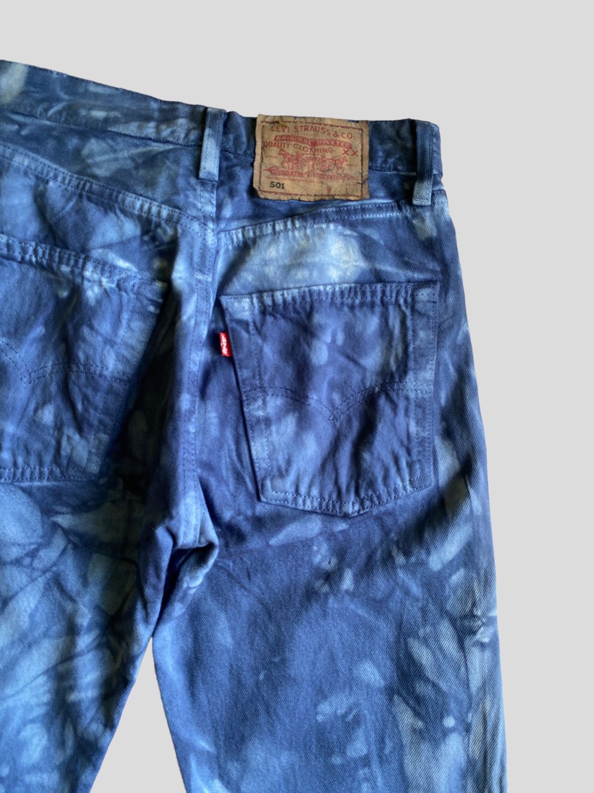 Levi's Vintage 90s Levi's 501 Tie Dye Denim Size US 28 / EU 44 - 11 Thumbnail