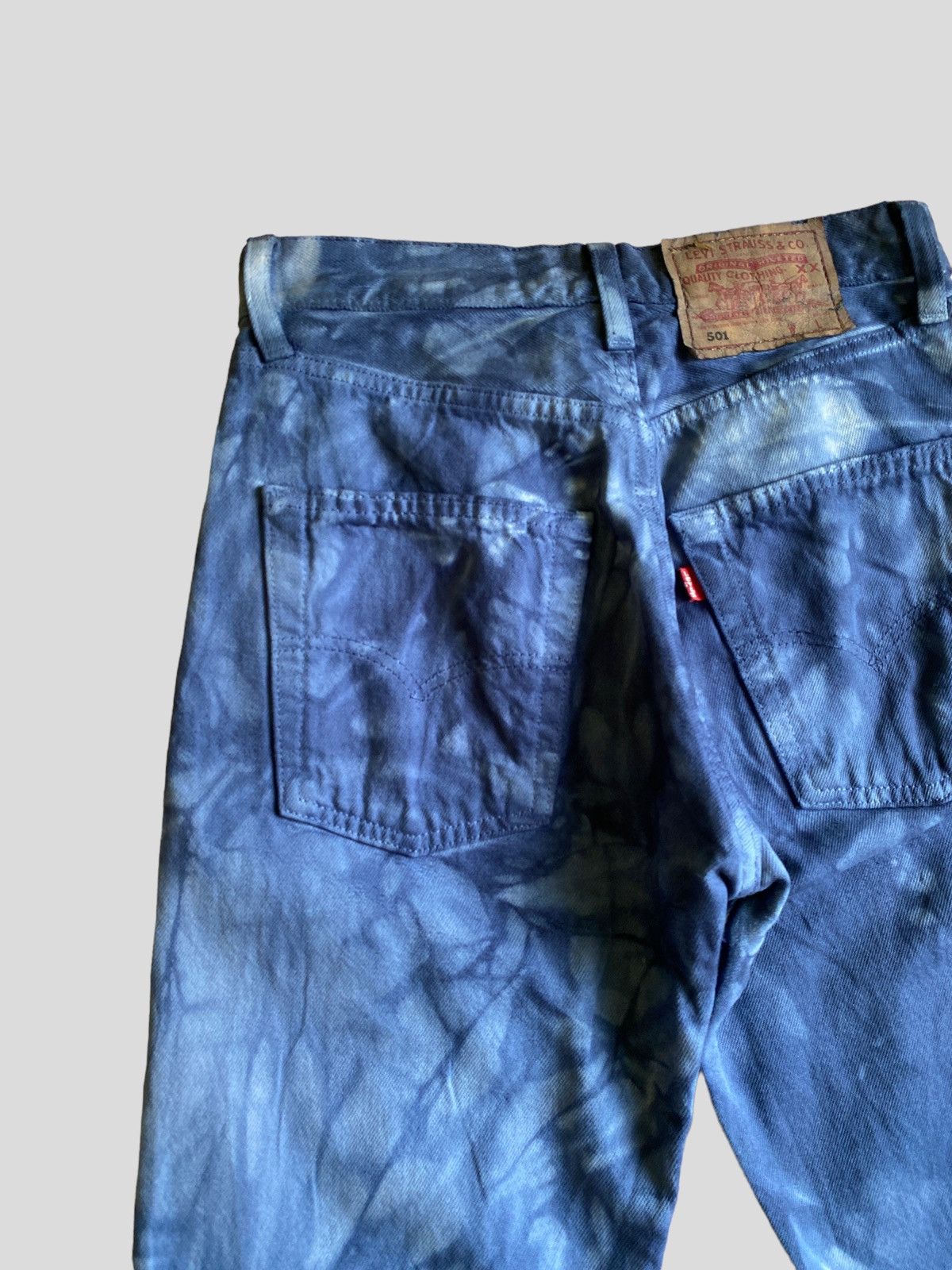 Levi's Vintage 90s Levi's 501 Tie Dye Denim Size US 28 / EU 44 - 10 Thumbnail