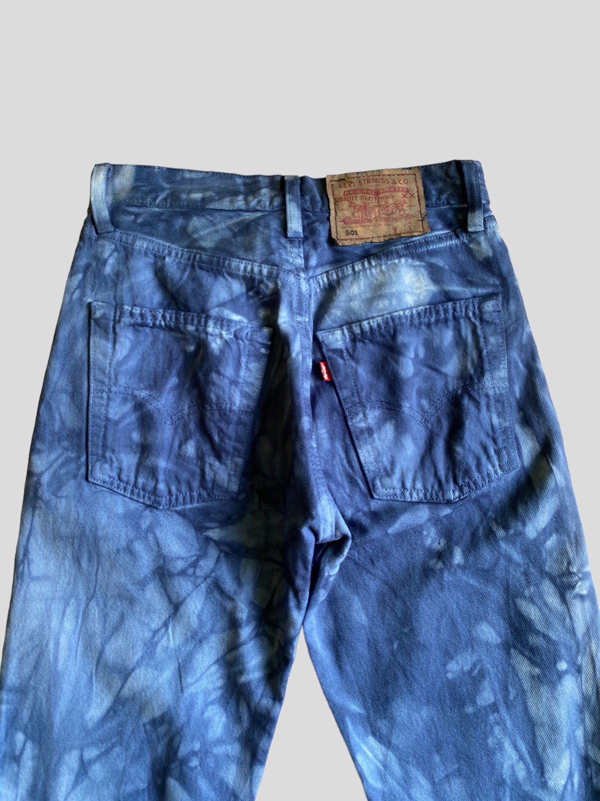 Levi's Vintage 90s Levi's 501 Tie Dye Denim Size US 28 / EU 44 - 9 Thumbnail
