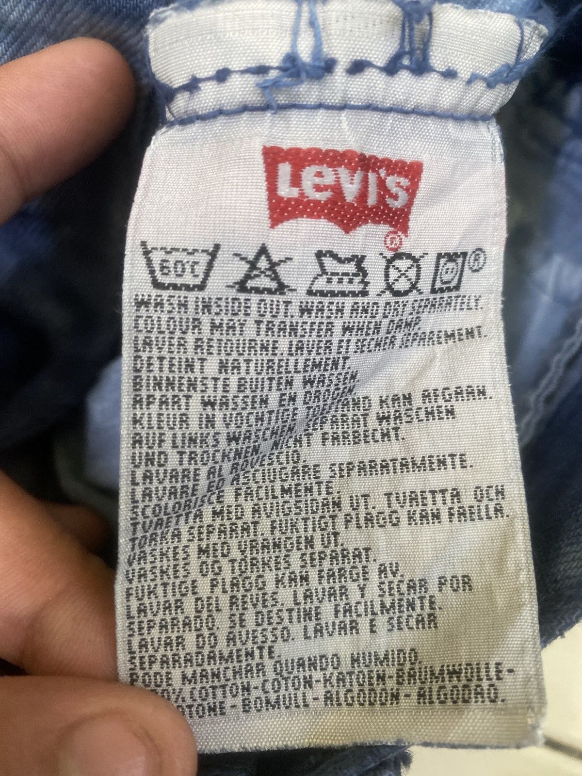 Levi's Vintage 90s Levi's 501 Tie Dye Denim Size US 28 / EU 44 - 18 Thumbnail