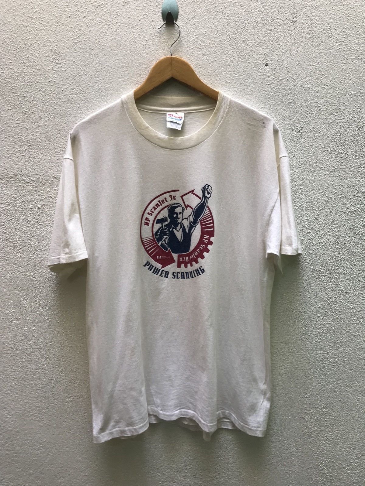 Vintage 🔥VINTAGE 90s HP HEWLETT PACKKARD COMPUTER POWER SCANNING Size US L / EU 52-54 / 3 - 1 Thumbnail