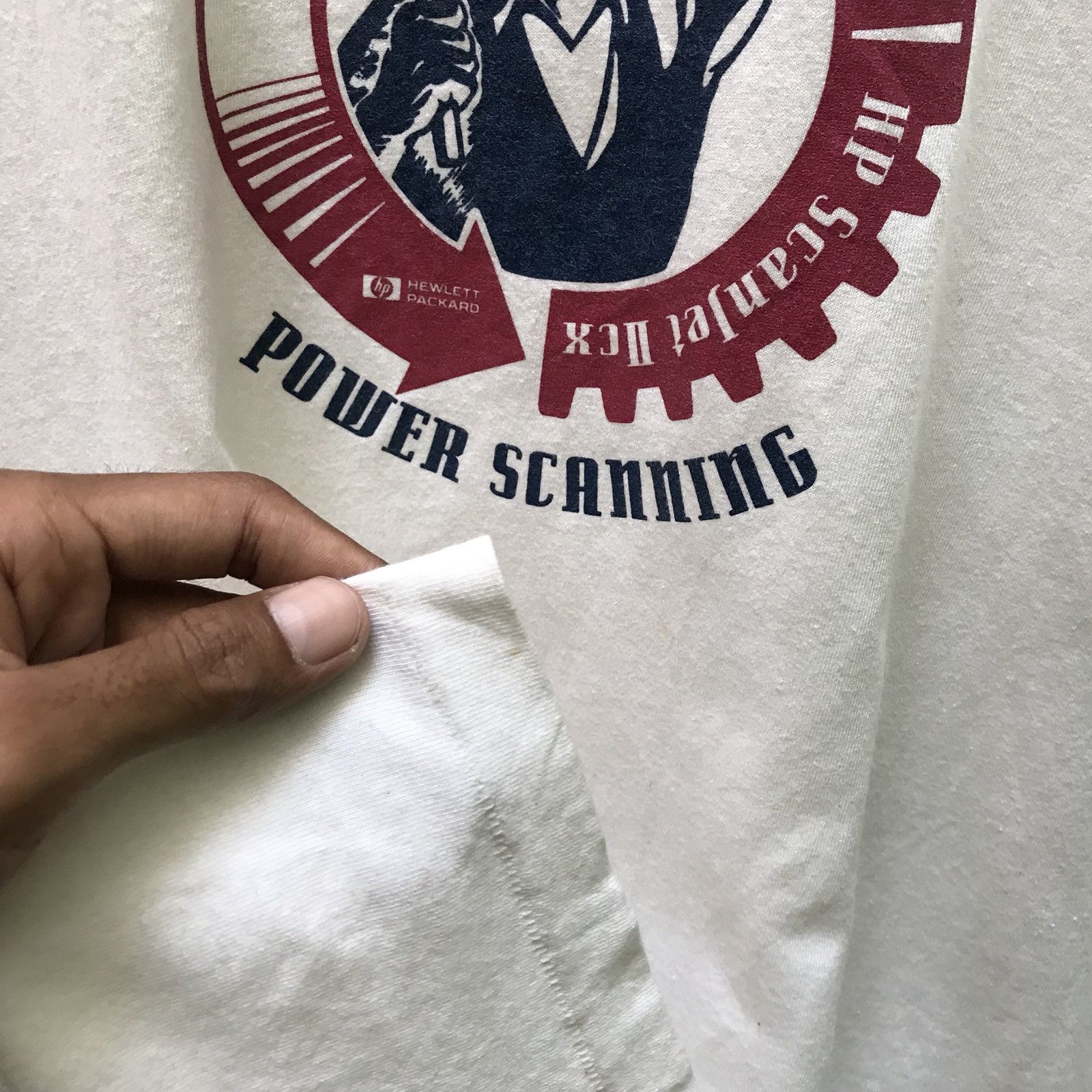 Vintage 🔥VINTAGE 90s HP HEWLETT PACKKARD COMPUTER POWER SCANNING Size US L / EU 52-54 / 3 - 4 Thumbnail