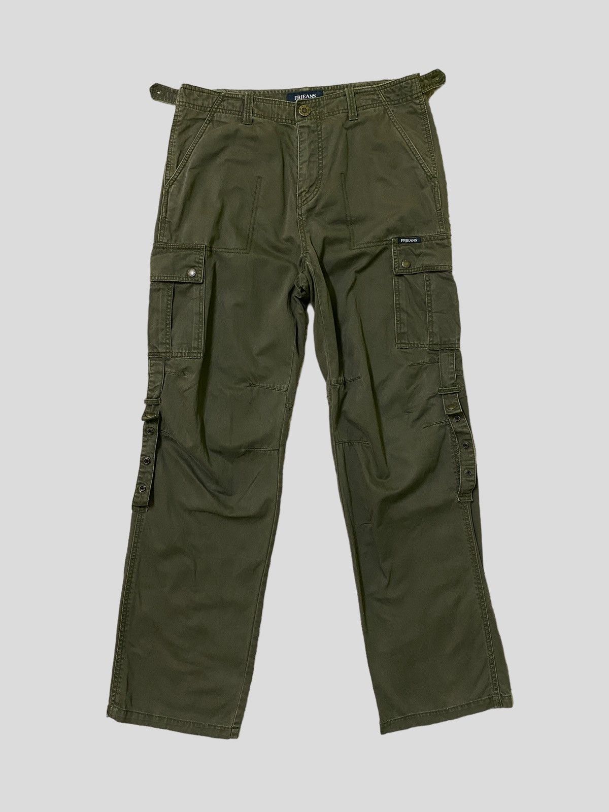 image of Vintage Fr Jeans Cargo Bondage Multipocket Pant in Dark Green, Men's (Size 30)