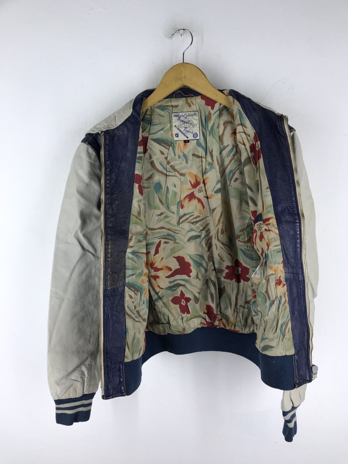 Branded Leather × Genuine Leather × Leather 🔊🔥FINAL DROP🔥Made in italy Brogden track leather jacket Size US S / EU 44-46 / 1 - 5 Thumbnail