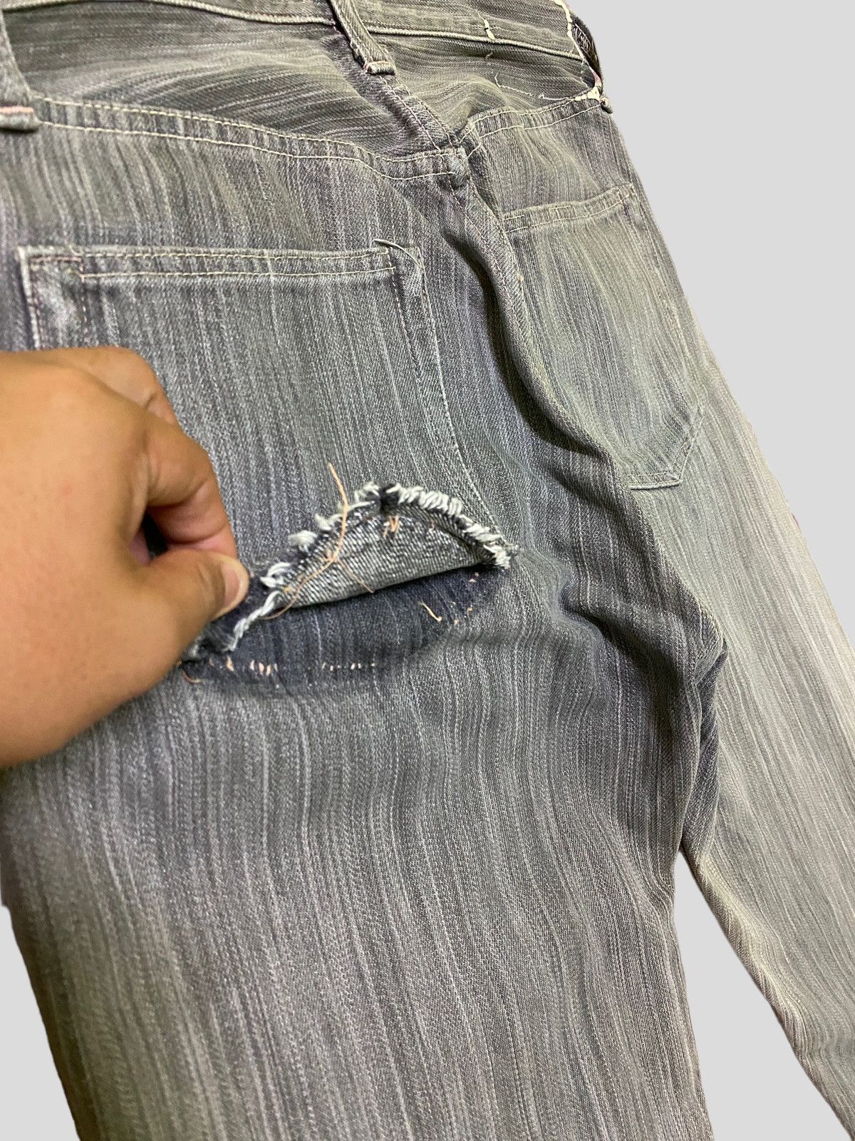 Sugar Cane × Vintage Vintage Sugar Cane Toyo Selvedge Distressed Denim Jeans Size US 29 - 14 Thumbnail