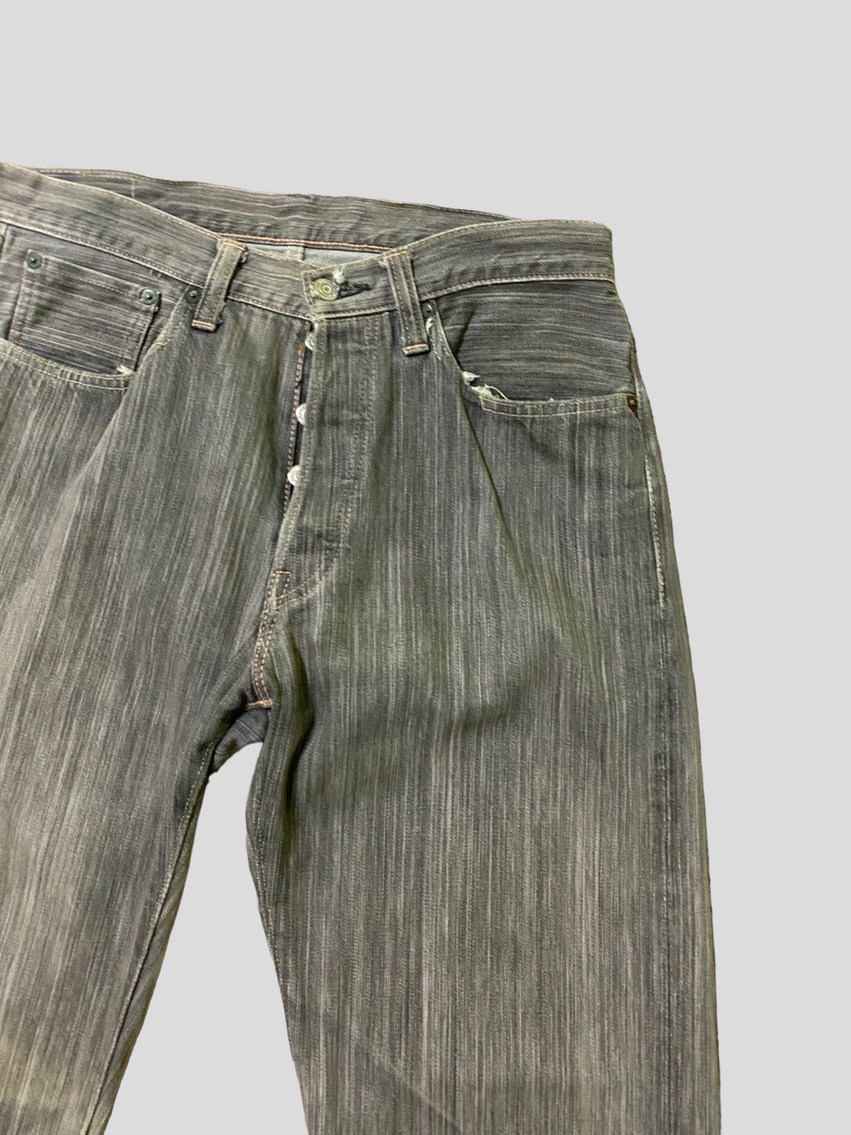Sugar Cane × Vintage Vintage Sugar Cane Toyo Selvedge Distressed Denim Jeans Size US 29 - 5 Thumbnail