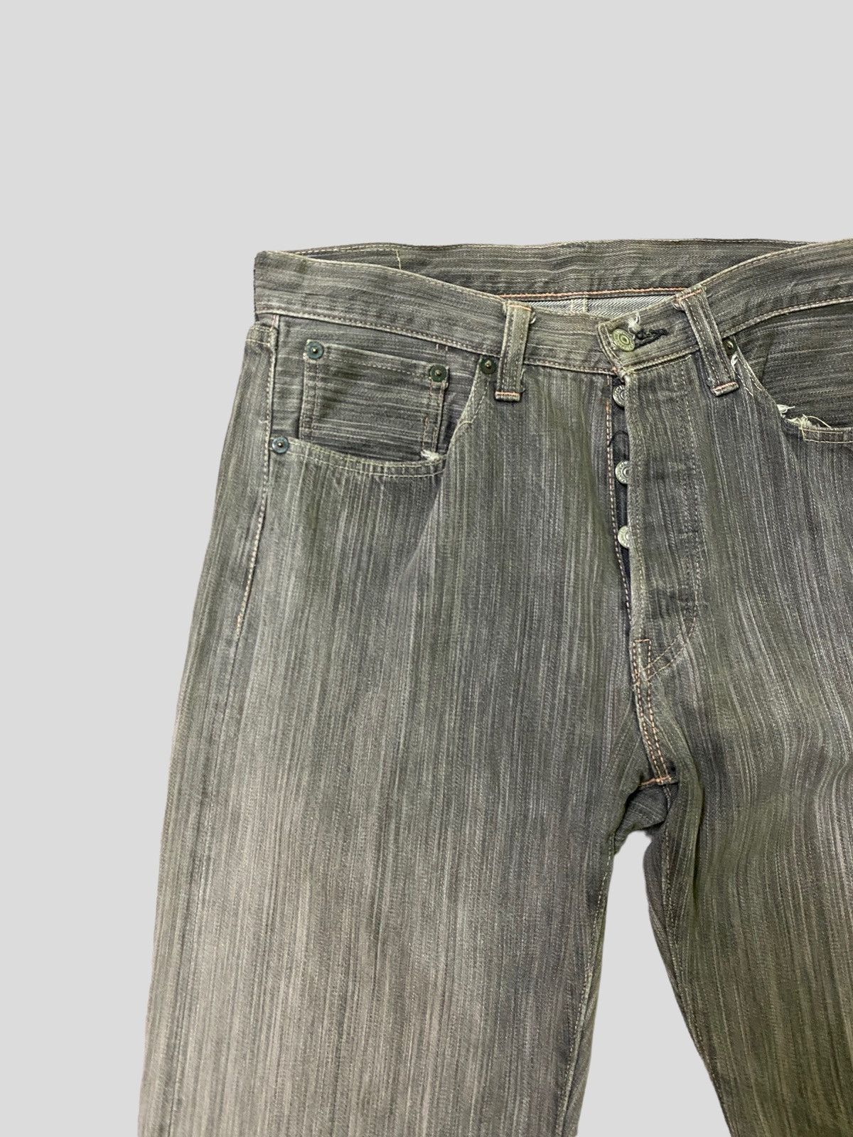 Sugar Cane × Vintage Vintage Sugar Cane Toyo Selvedge Distressed Denim Jeans Size US 29 - 4 Thumbnail