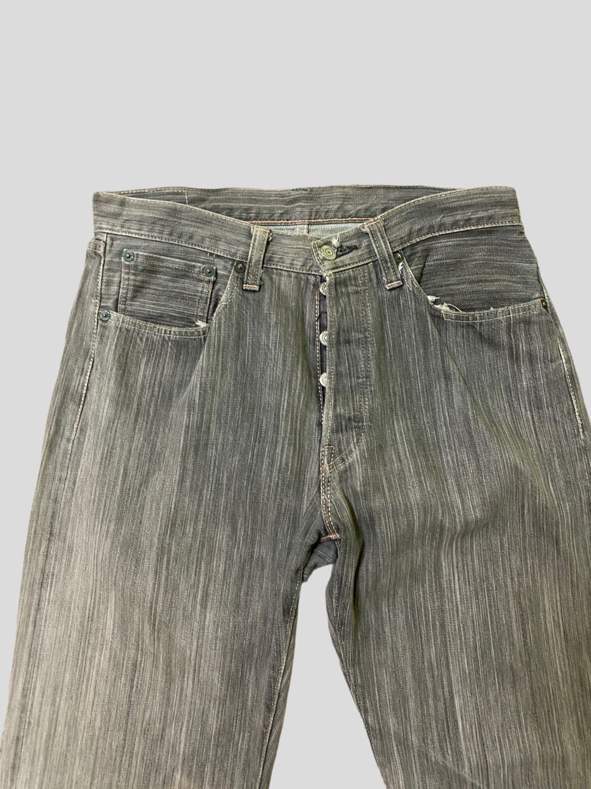 Sugar Cane × Vintage Vintage Sugar Cane Toyo Selvedge Distressed Denim Jeans Size US 29 - 3 Thumbnail