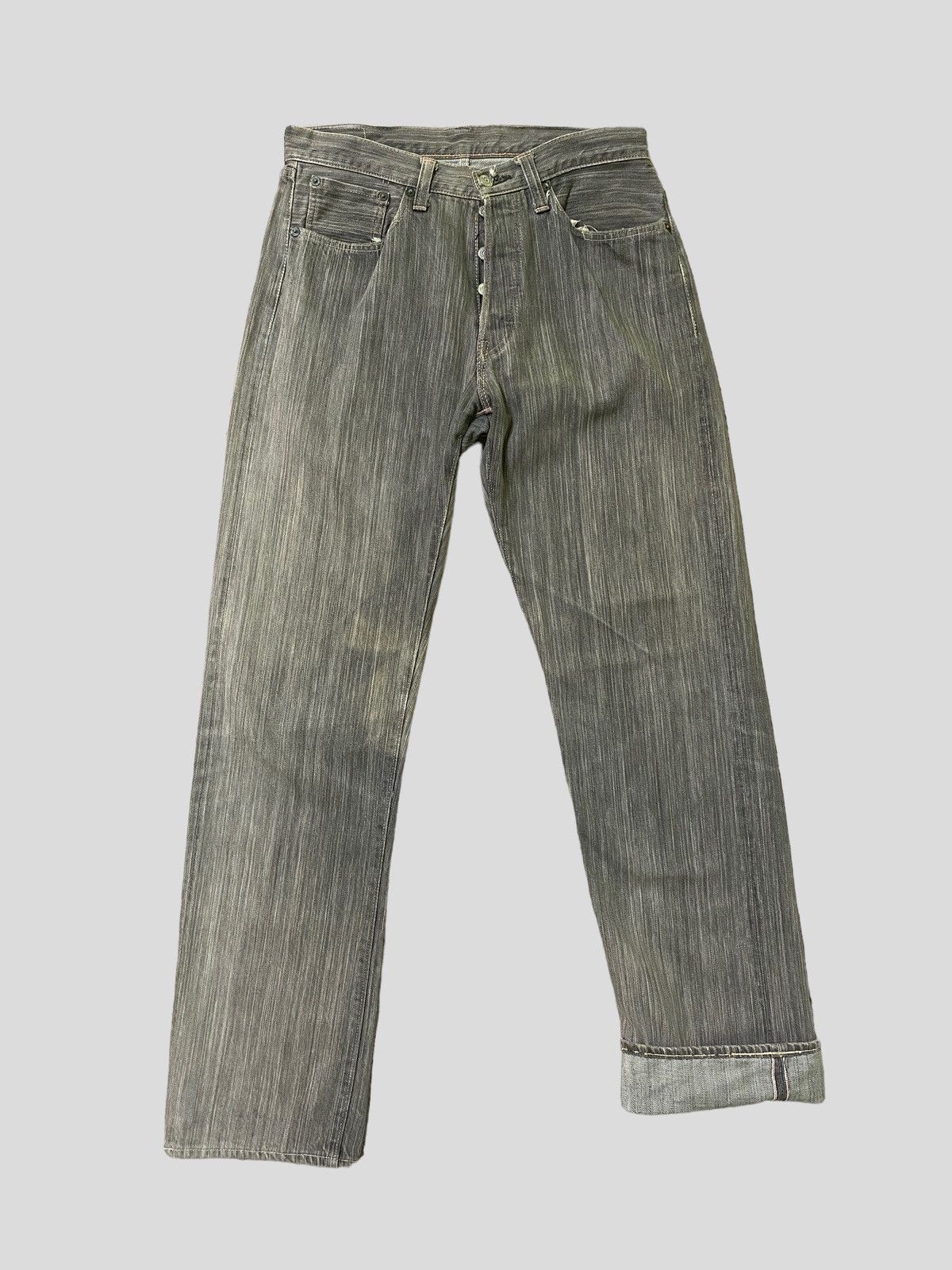 Sugar Cane × Vintage Vintage Sugar Cane Toyo Selvedge Distressed Denim Jeans Size US 29 - 1 Thumbnail