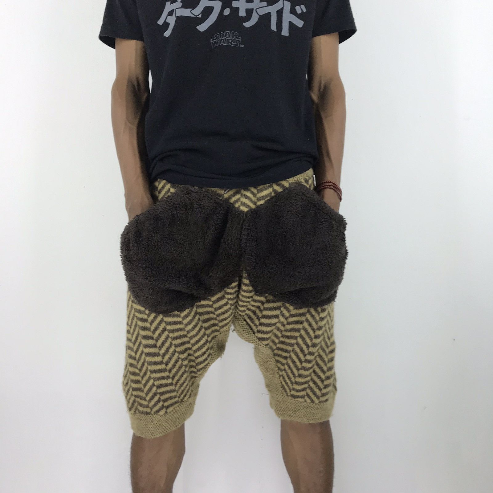 Frapbois Frapbois Short Cropped African Agola Fabric Pants Size US 32 / EU 48 - 15 Thumbnail