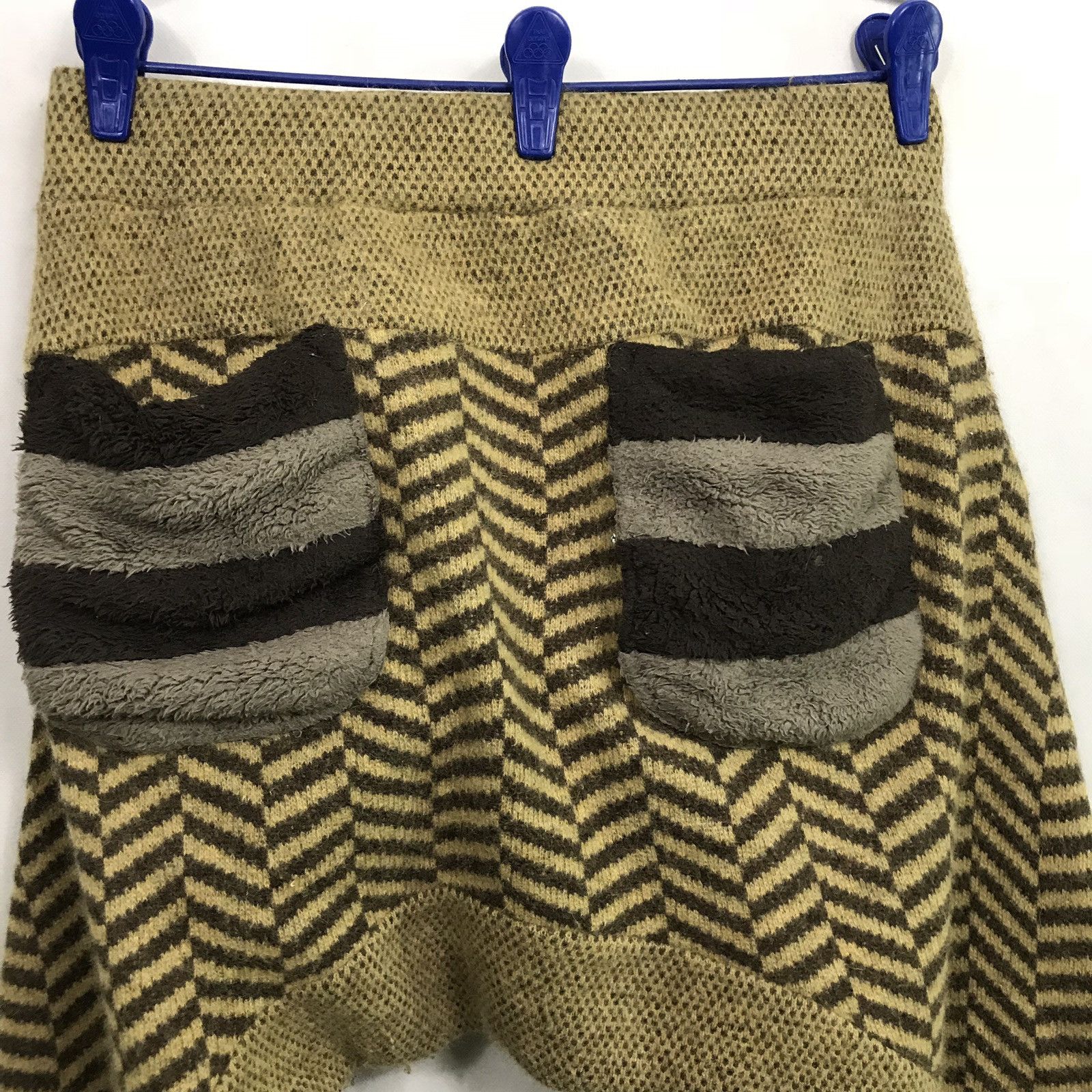 Frapbois Frapbois Short Cropped African Agola Fabric Pants Size US 32 / EU 48 - 7 Thumbnail