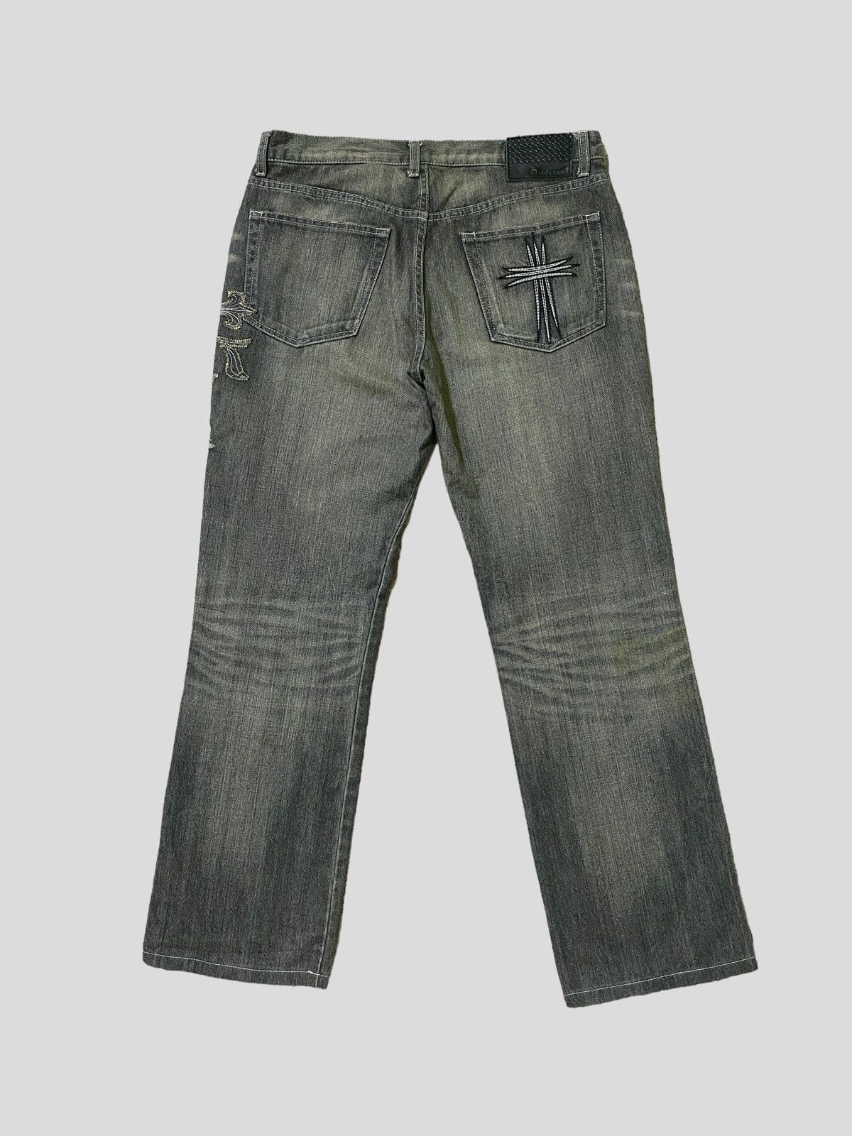 Hysteric Glamour Vintage BARASSI Patches Design Cross Inspired Denim Size US 31 - 2 Thumbnail