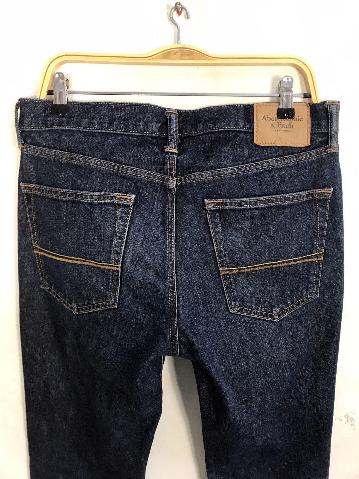 Abercrombie & Fitch × Vintage Abercrombie & Fitch New York Slim Fit Indigo Denim Jeans Size US 33 - 6 Thumbnail
