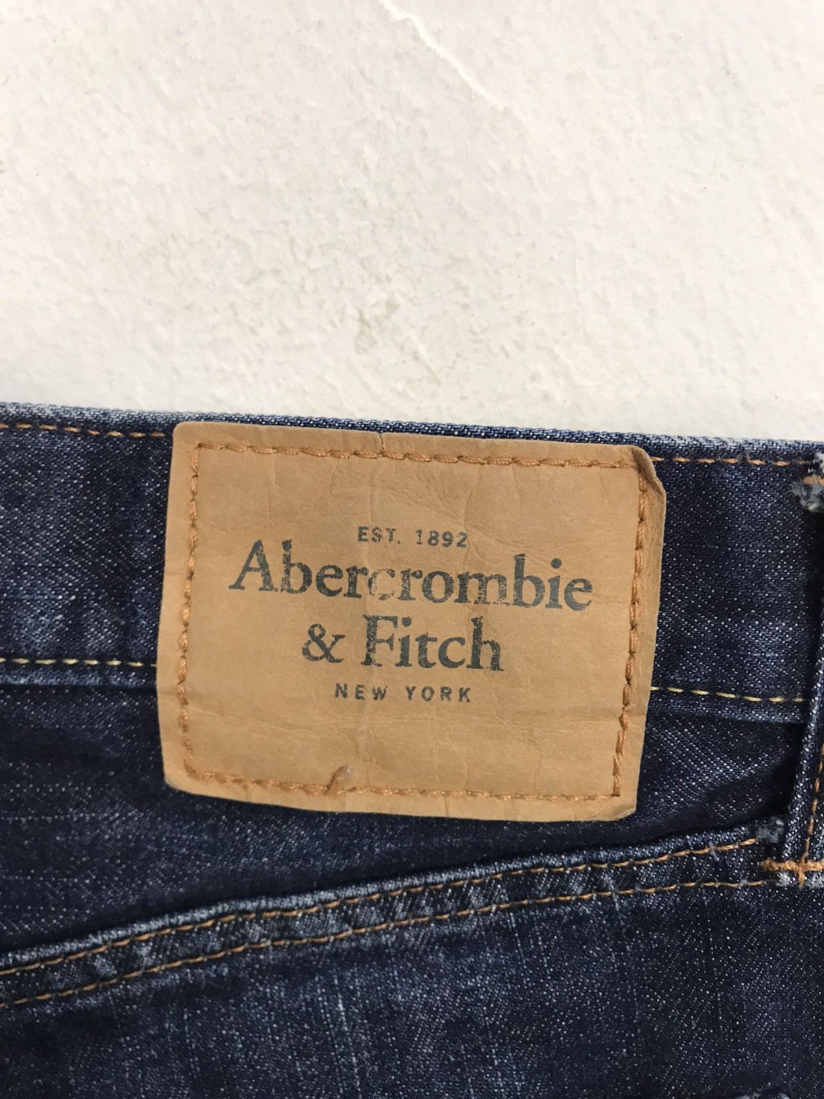 Abercrombie & Fitch × Vintage Abercrombie & Fitch New York Slim Fit Indigo Denim Jeans Size US 33 - 7 Thumbnail