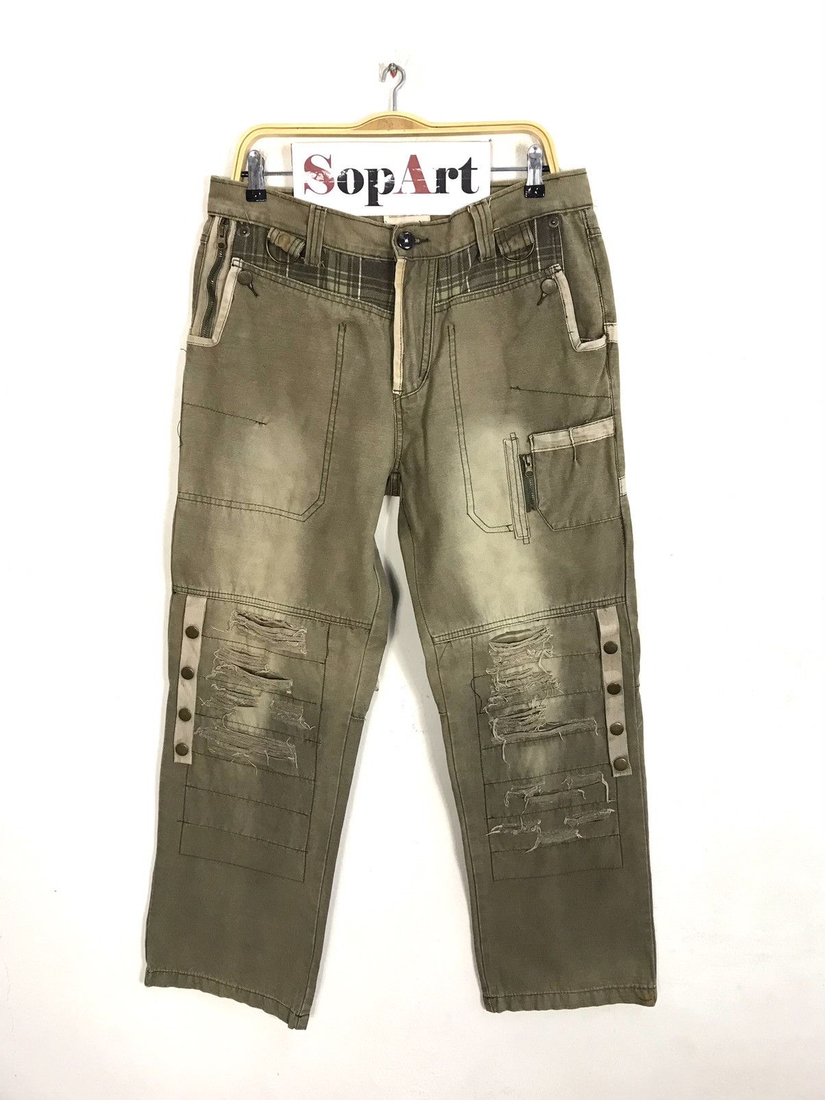 Japanese Brand × Vintage Vintage A.S Urban Jeans Pants Distressed Zipper Design Size US 34 / EU 50 - 1 Thumbnail