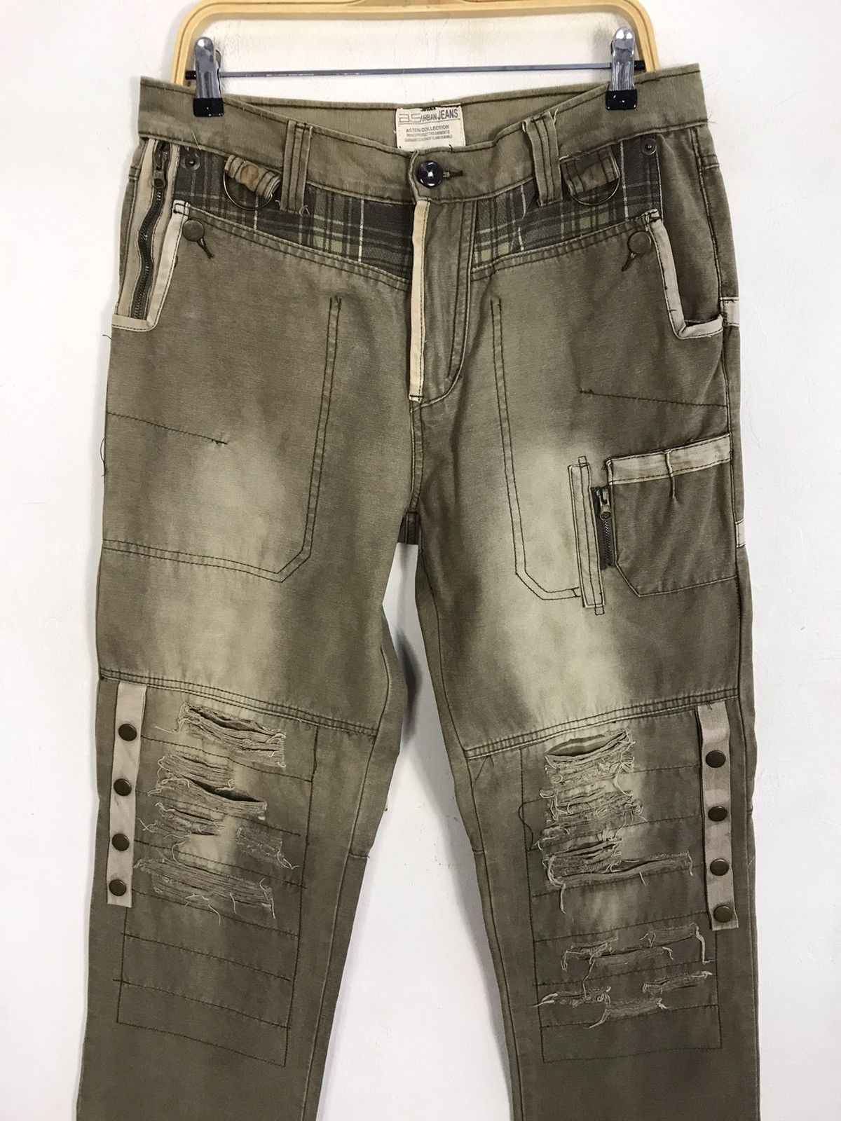 Japanese Brand × Vintage Vintage A.S Urban Jeans Pants Distressed Zipper Design Size US 34 / EU 50 - 3 Thumbnail