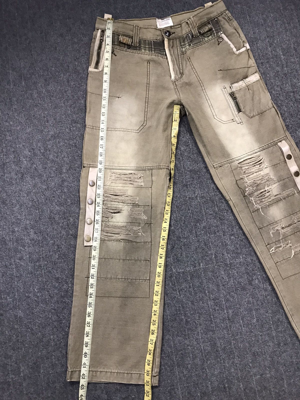 Japanese Brand × Vintage Vintage A.S Urban Jeans Pants Distressed Zipper Design Size US 34 / EU 50 - 20 Thumbnail