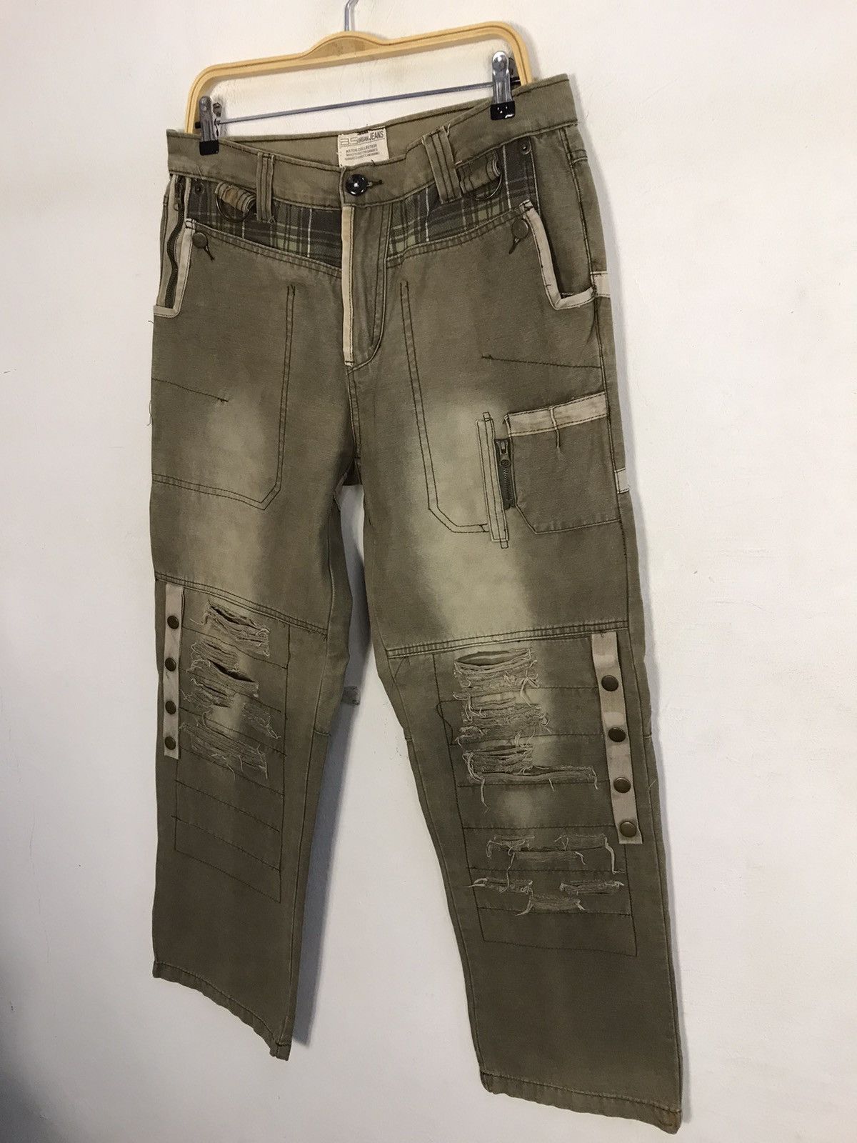 Japanese Brand × Vintage Vintage A.S Urban Jeans Pants Distressed Zipper Design Size US 34 / EU 50 - 4 Thumbnail