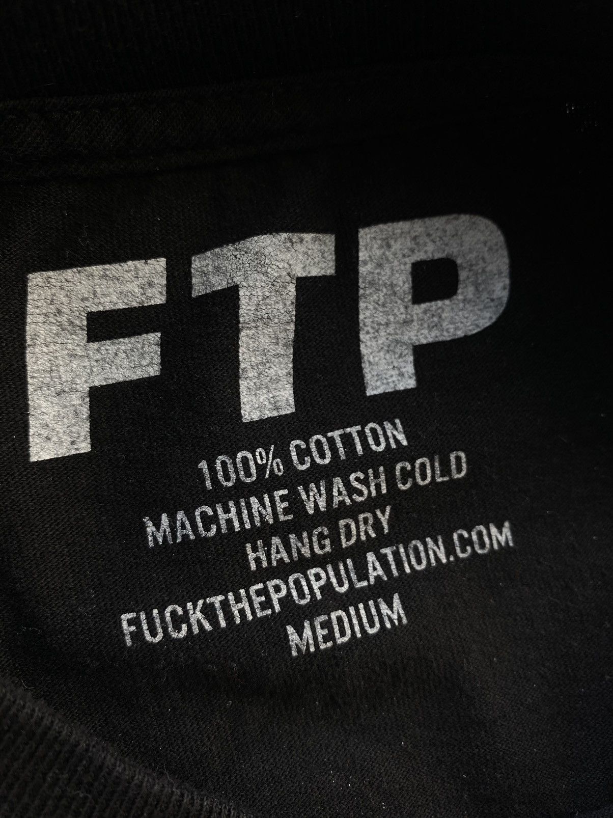 Fuck The Population Fuck The Population “ Underdog Tee “ Black Medium M 🧊 Foul Size US M / EU 48-50 / 2 - 3 Thumbnail