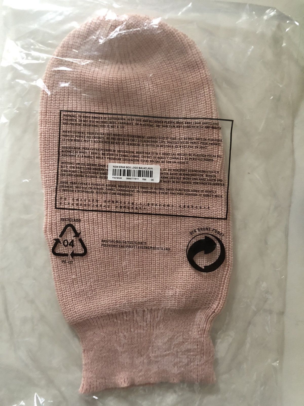 New Era × Supreme Pink supreme box logo Balaclava fw2021 light pink red Size ONE SIZE - 4 Thumbnail