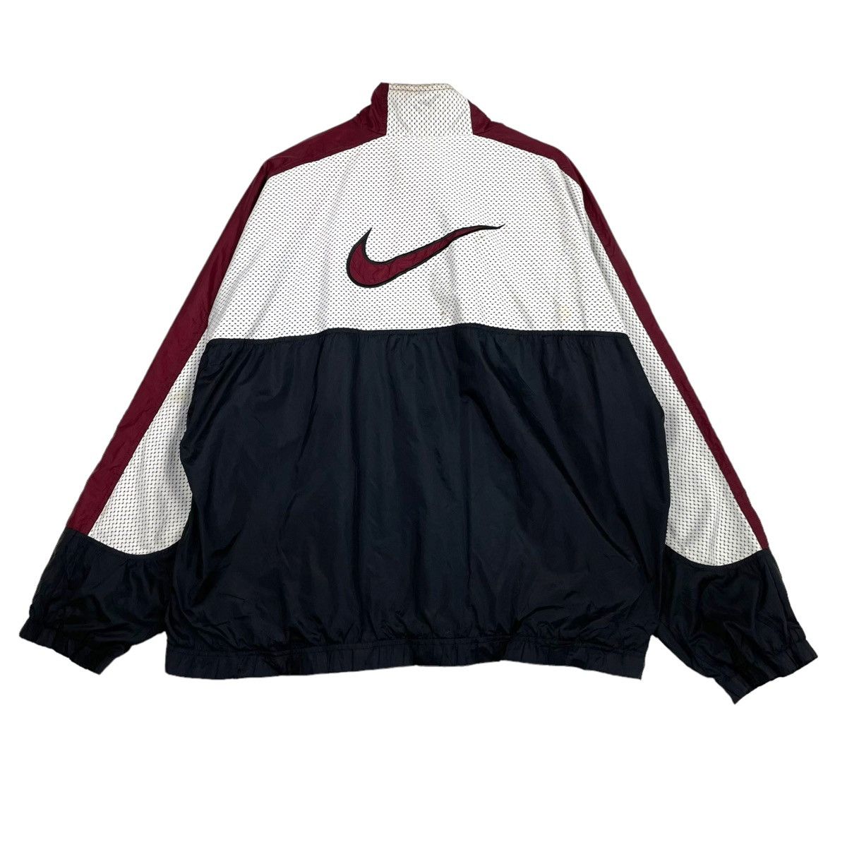 Nike × Vintage 💥90s NIKE BIG LOGO TRACK TOP WINDBREAKER JACKET Size US L / EU 52-54 / 3 - 1 Thumbnail