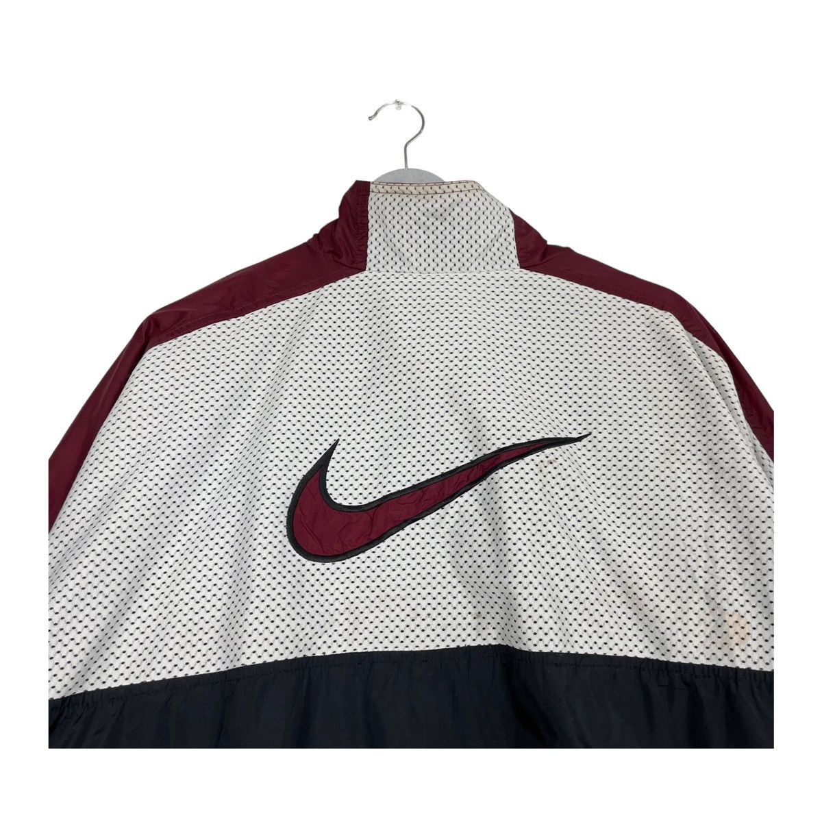 Nike × Vintage 💥90s NIKE BIG LOGO TRACK TOP WINDBREAKER JACKET Size US L / EU 52-54 / 3 - 9 Thumbnail