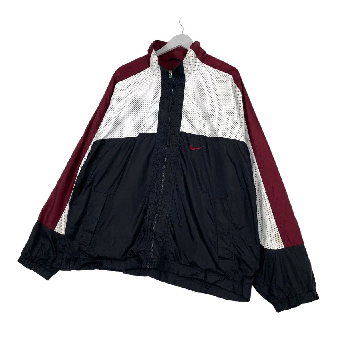 Nike × Vintage 💥90s NIKE BIG LOGO TRACK TOP WINDBREAKER JACKET Size US L / EU 52-54 / 3 - 3 Thumbnail
