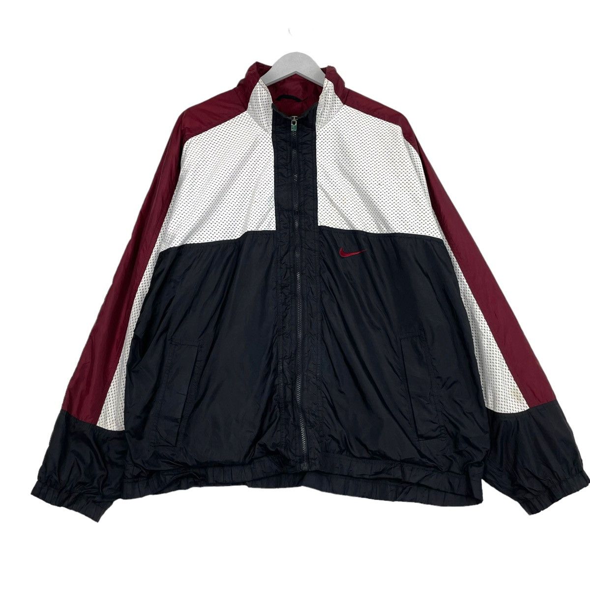 Nike × Vintage 💥90s NIKE BIG LOGO TRACK TOP WINDBREAKER JACKET Size US L / EU 52-54 / 3 - 2 Thumbnail