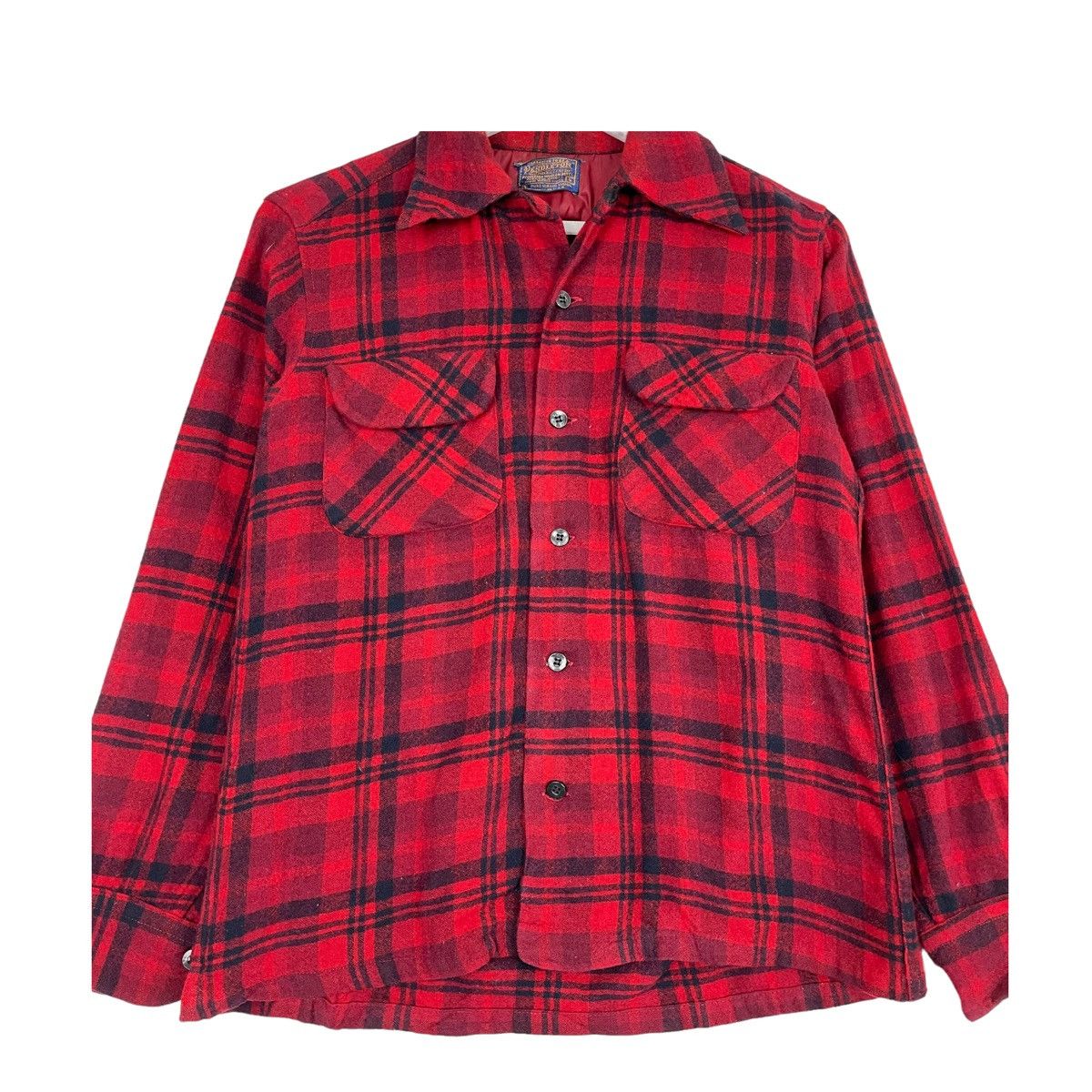Flannel × Pendleton × Vintage 💥90s PENDLETON FLANNEL WOOL BUTTON SHIRT Size US S / EU 44-46 / 1 - 5 Thumbnail