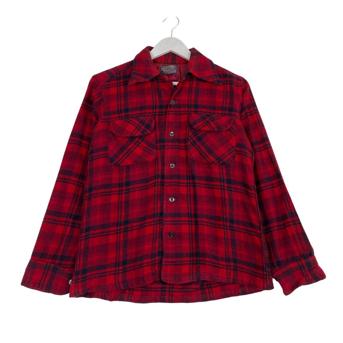Flannel × Pendleton × Vintage 💥90s PENDLETON FLANNEL WOOL BUTTON SHIRT Size US S / EU 44-46 / 1 - 1 Thumbnail