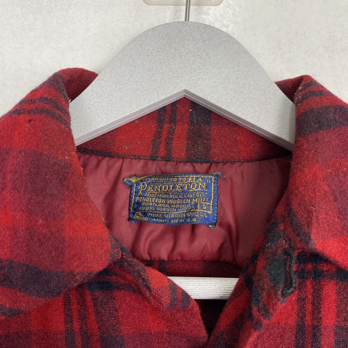 Flannel × Pendleton × Vintage 💥90s PENDLETON FLANNEL WOOL BUTTON SHIRT Size US S / EU 44-46 / 1 - 8 Thumbnail