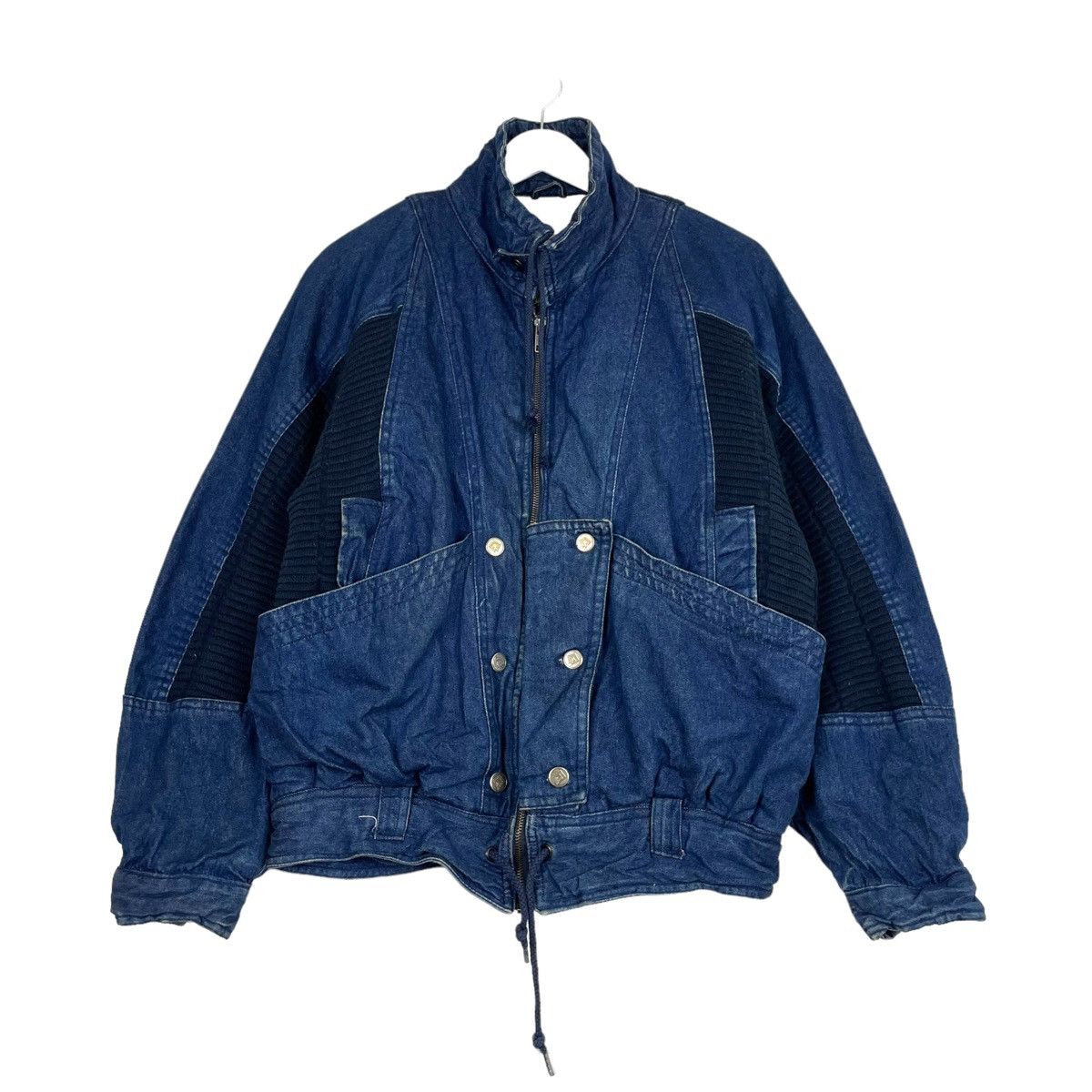Japanese Brand × Vintage 💥90s MARVEL DENIM BOMBER JACKET Size US M / EU 48-50 / 2 - 2 Thumbnail